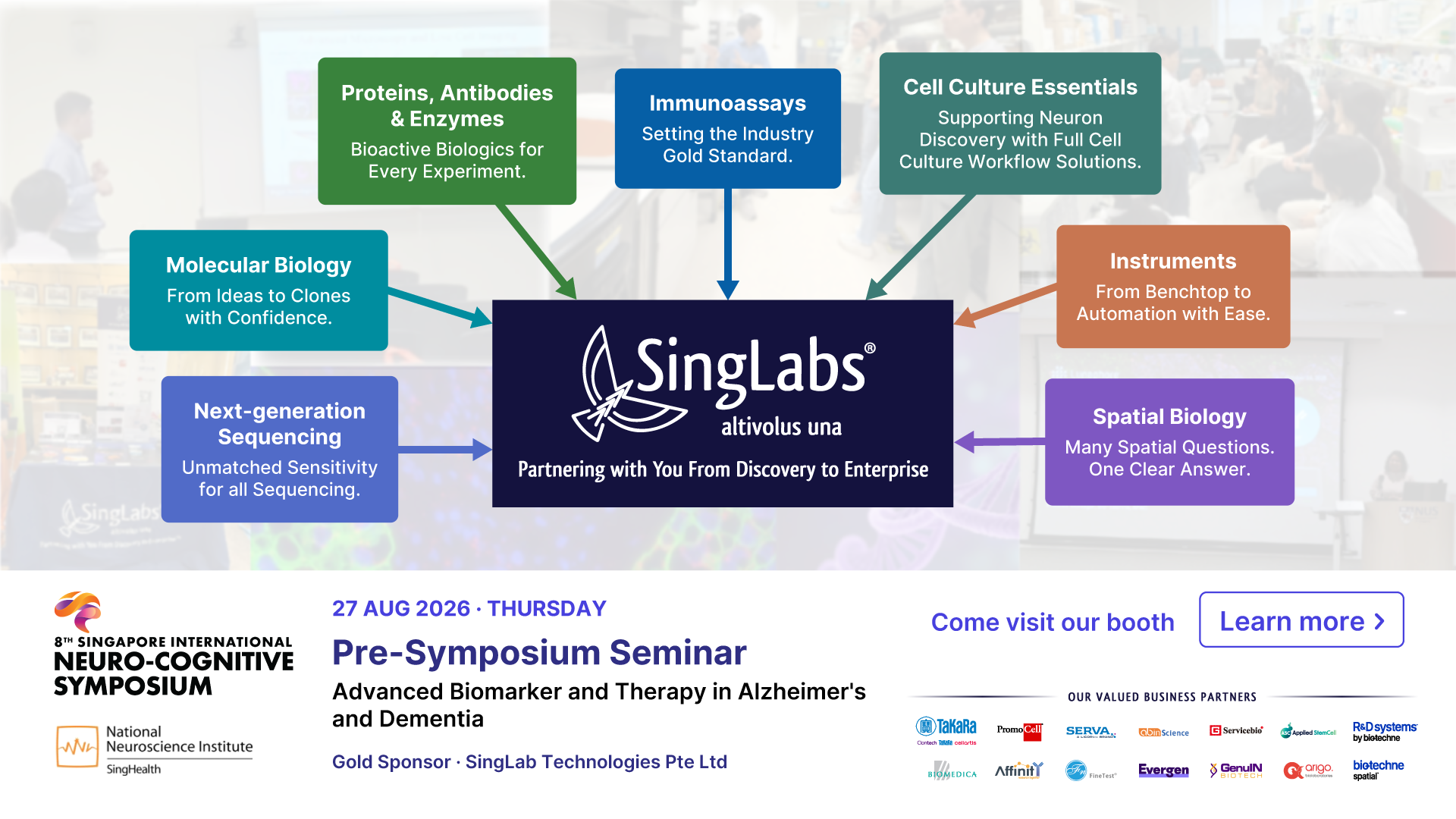 Pre-Symposium Seminar 
Advanced Biomarker and Therapy in Alzheimer's and Dementia