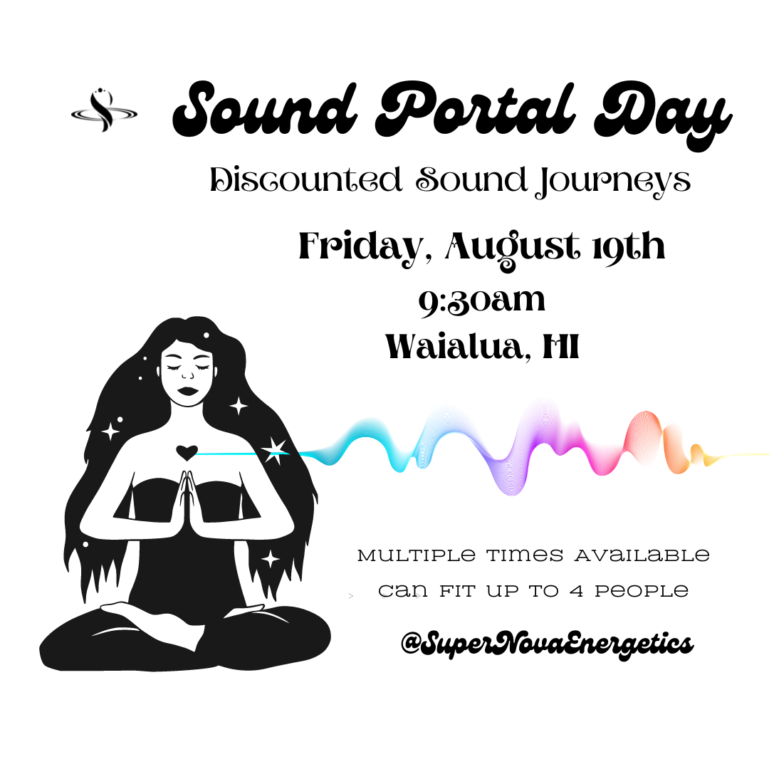 Sound Portal Day - Discounted Private Sound Journeys - Morning