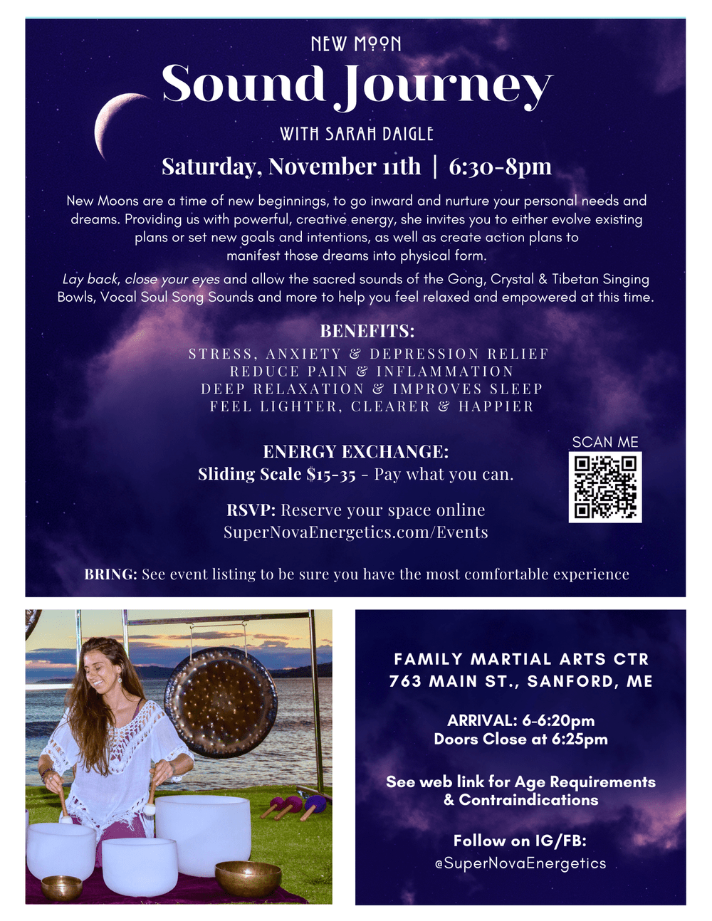 New Moon Sound Journey Supernova Energetics