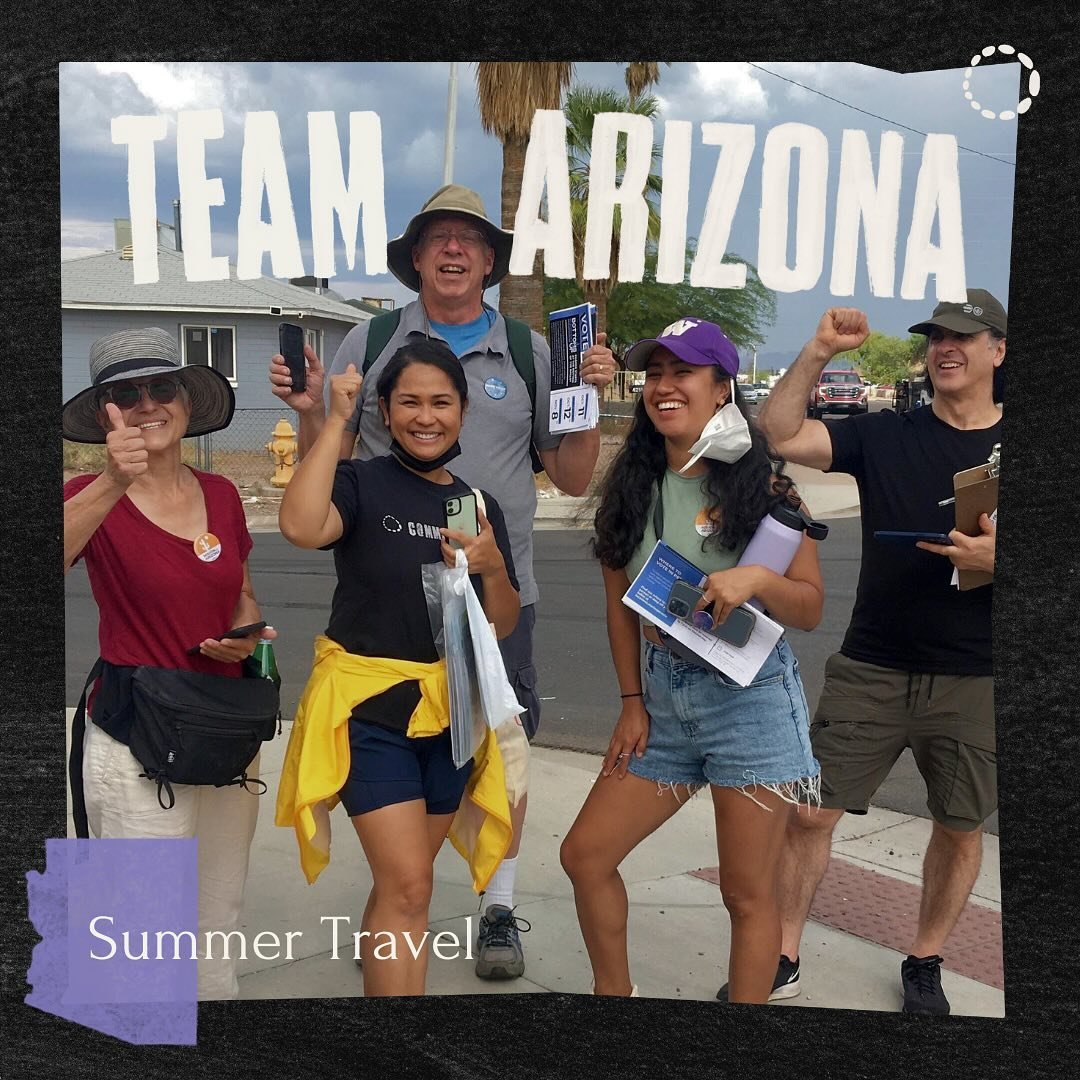 Why wait til the fall when we got canvassing trips coming up in Phoenix, Arizona!

Our local partner, LUCHA, has asked us to provide capacity to those on the ground this summer, so we&rsquo;ve got travel dates for 3 upcoming trips:

⛅️ May 17 - 20
🌤
