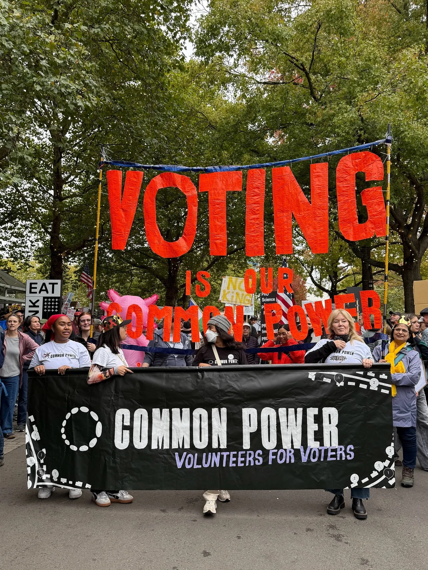 From Seattle to New York City, we&rsquo;re marching with thousands to say #NOKINGS in America!