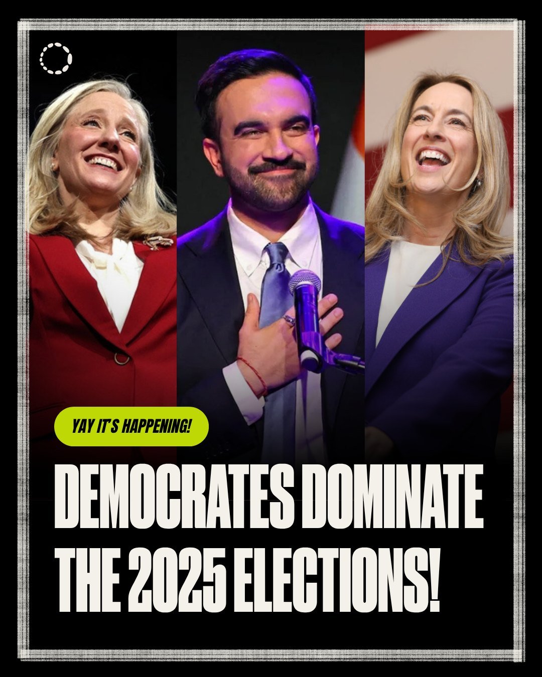 Democrats crushed Tuesday night and showed America that the people have power 💪

We supported several critical races in VA, NJ, AZ, CA, WA, TX, and WI this year, and thanks to the work of our partners and volunteers, we&rsquo;re seeing a wave of blu