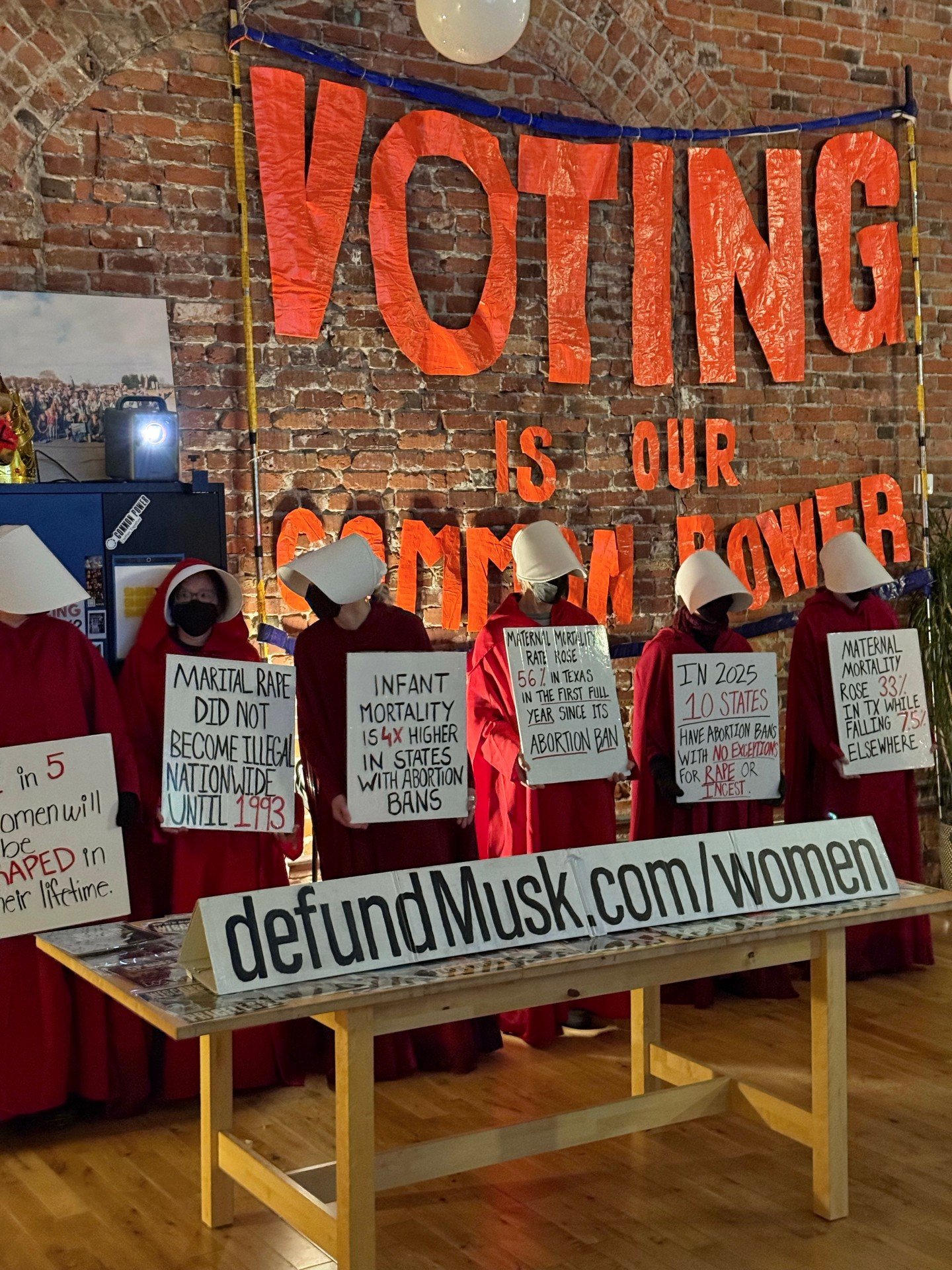 Thank you to everyone who stopped by our office during the Seattle artwalk and engaged with our political media showcase 🧡

A special thank you to the incredible women at @&zwnj;defundmusk for bringing such a powerful, thought-provoking display on w