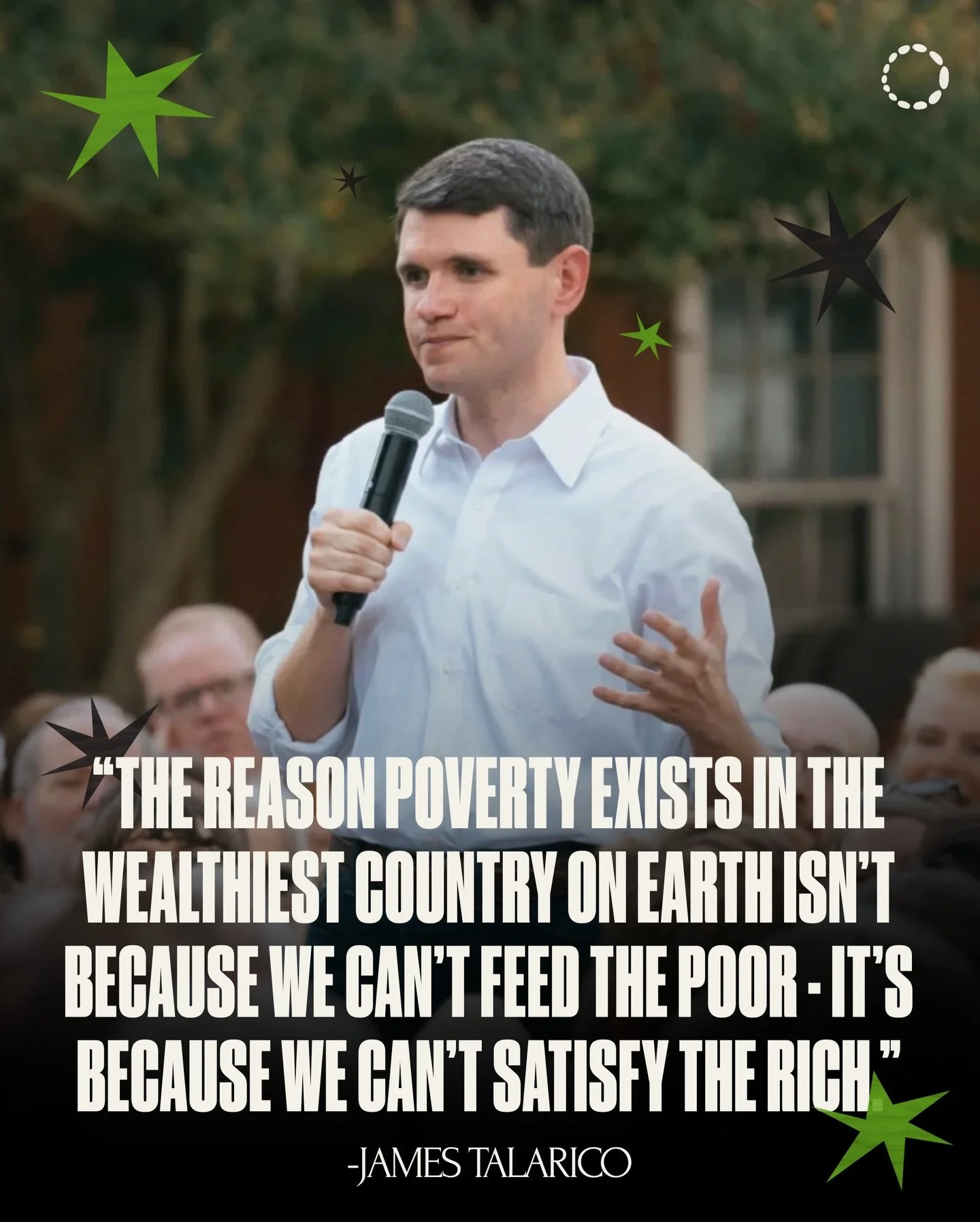 @jamestalarico is a current Texas State Representative, who integrates faith into politics. He consistently challenges systems that allow wealth and power to decide who gets to thrive.

His leadership reflects a belief that public service should prot