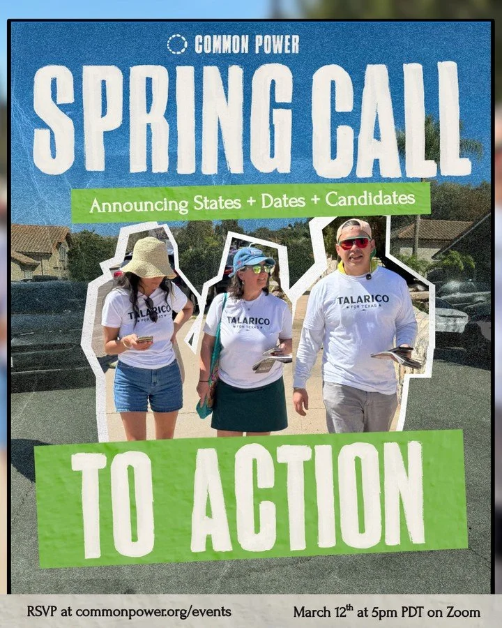 With longer days and warmer weather ahead, our spring travel season is right around the corner! 🌸

Join us for our Spring Townhall as we share what&rsquo;s ahead for May and June travel, the states and candidates we&rsquo;re organizing around, and u