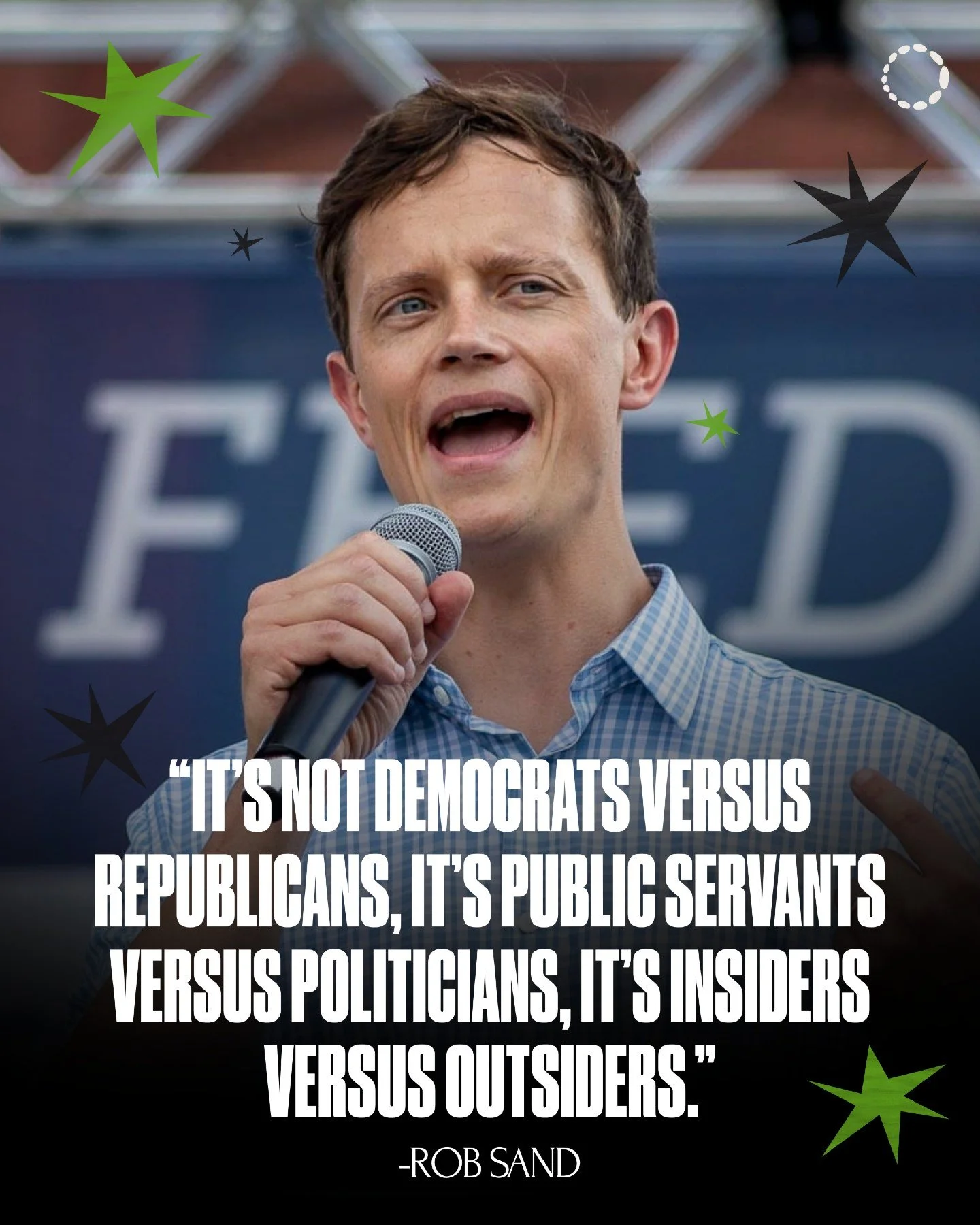 @robsandia is part of a shift back to what politics was meant to be about: people.

As the current Iowa Auditor of State, he&rsquo;s the ONLY Democrat holding statewide office, winning in a state that&rsquo;s shifted heavily Republican. 😱

Rob has b