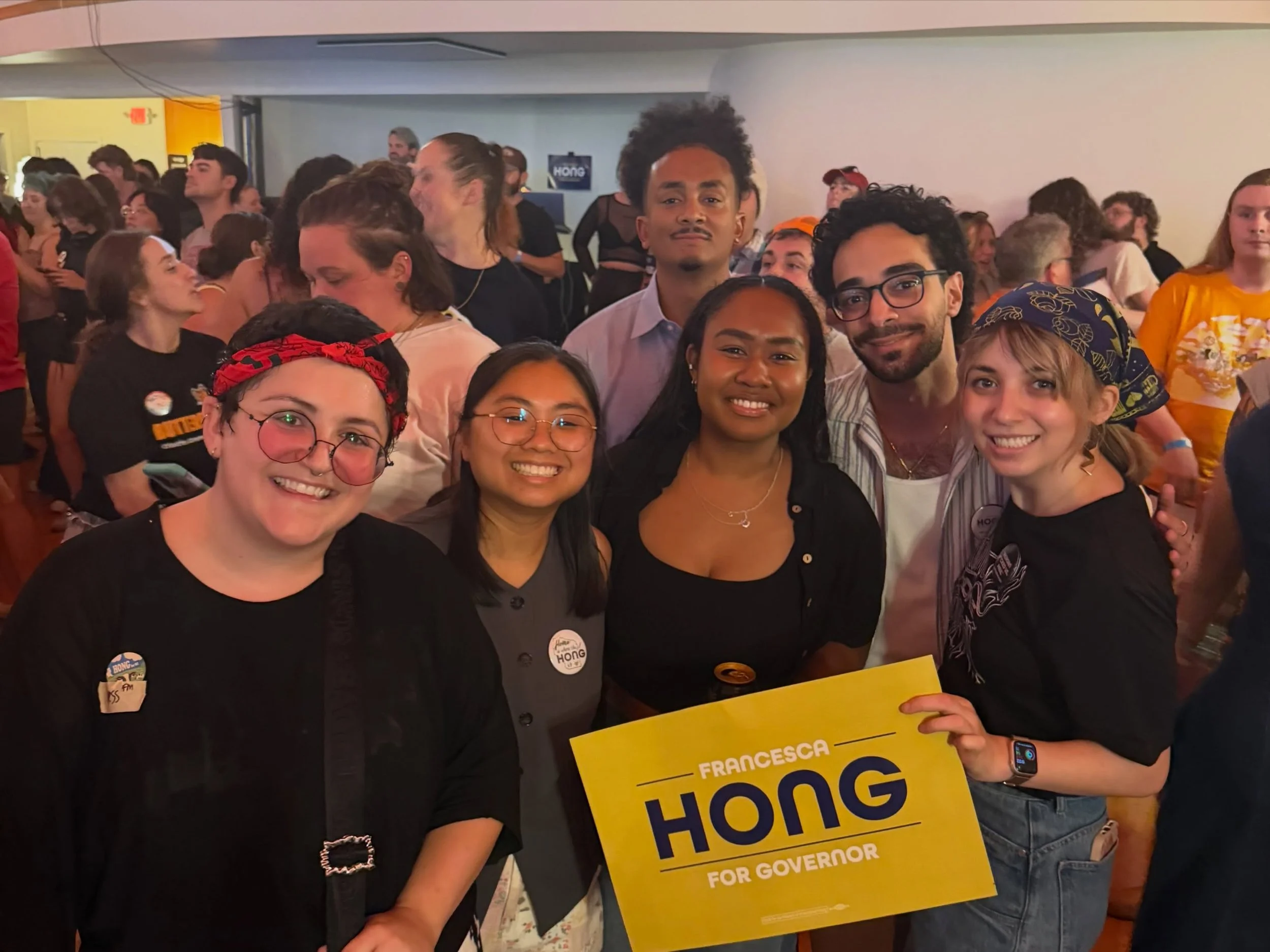 Francesca Hong didn&rsquo;t win the Dem primary, but progressive policies were pushed into the mainstream, and a large group of new voters and volunteers were activated⚡ We&rsquo;d call that a success @francescahongwi 👏

David Crowley is up next - a