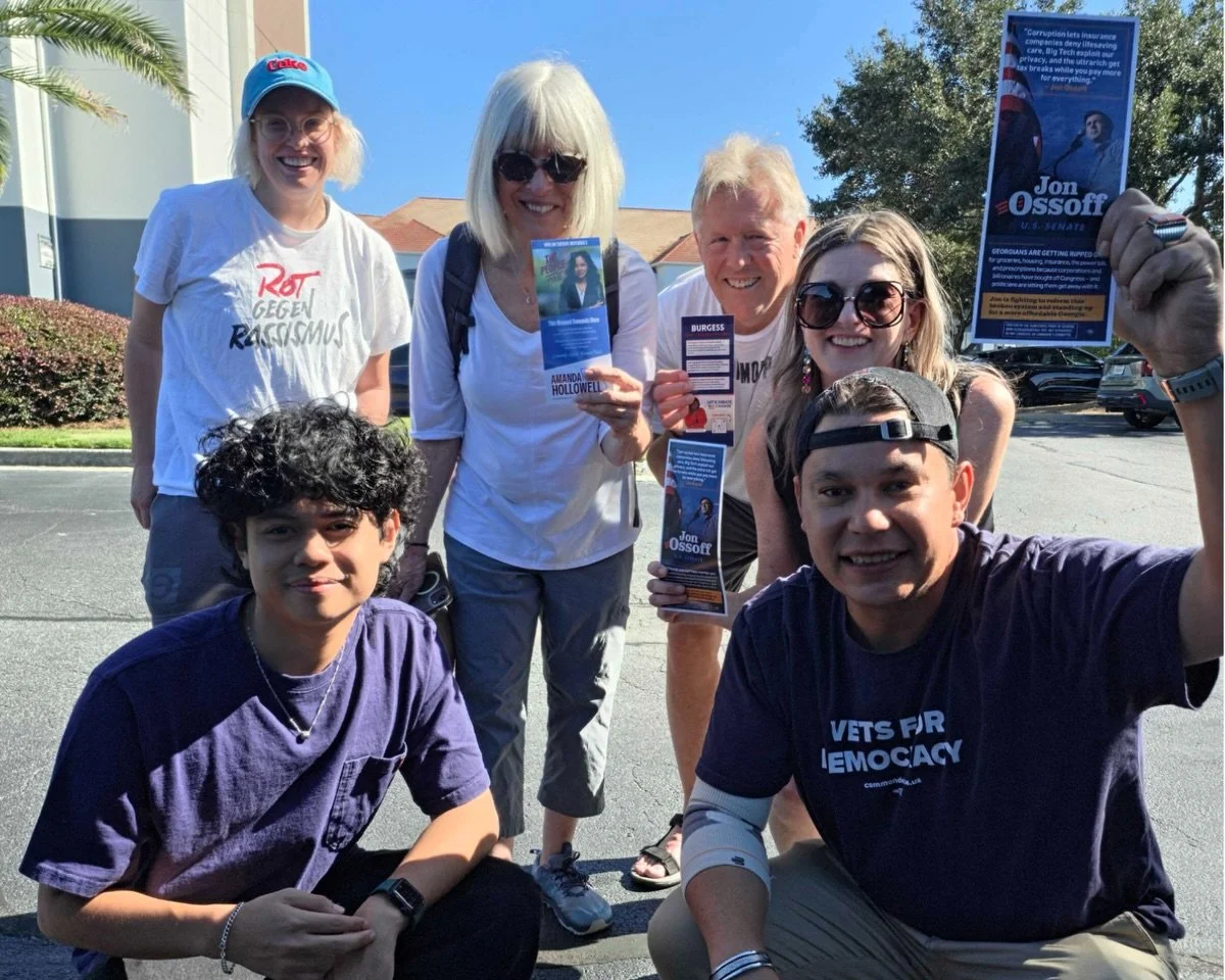 Don&rsquo;t let this small team deceive you; they knocked on over 1,000 Savannah doors in just ONE weekend 😤

We&rsquo;re heading back to Georgia to knock for Ossoff and down-ballot candidates this fall. Sign up for the next trip in the Common Power