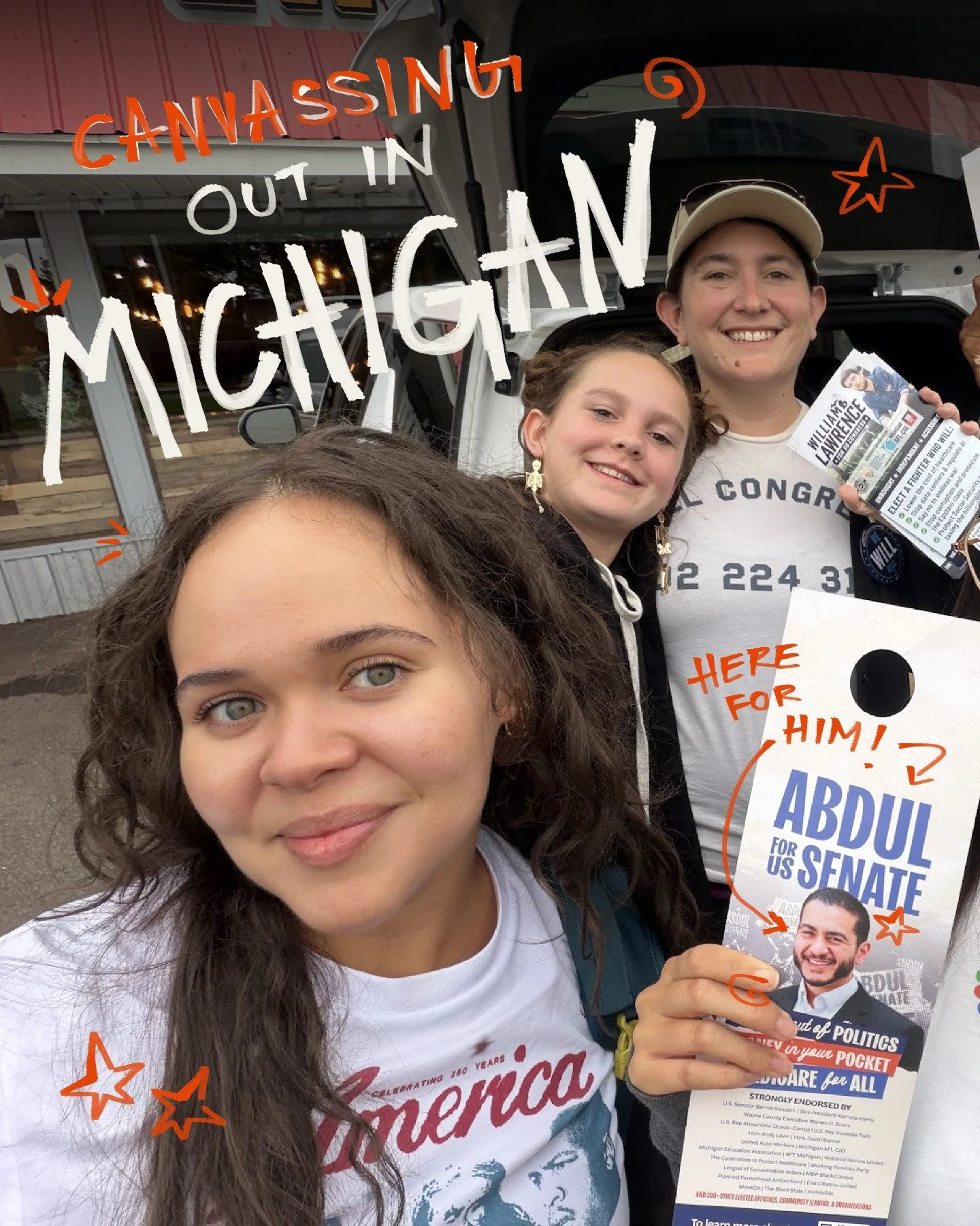 We were there for Abdul El-Sayed in the primary and now we&rsquo;re BACK for the general 😉

In just one weekend, we knocked on 3,327 doors!