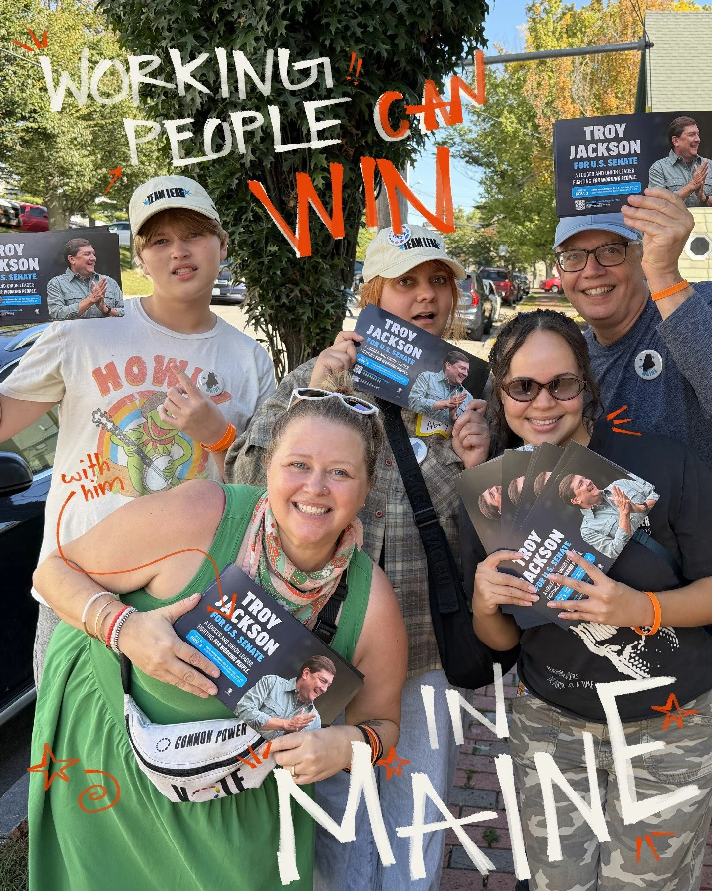 Our friends at @maineaflcio are bringing the energy to voters across Maine, so we joined them!

After nearly 30 years, this is our chance to flip another red seat and give Maine a leader who will fight for them.

Join us on the ground to canvass for 
