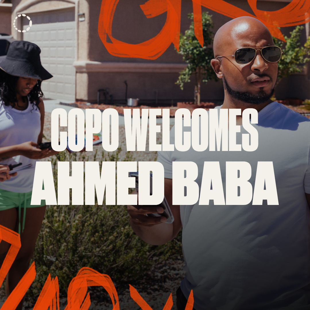 COPO Welcomes Ahmed Baba