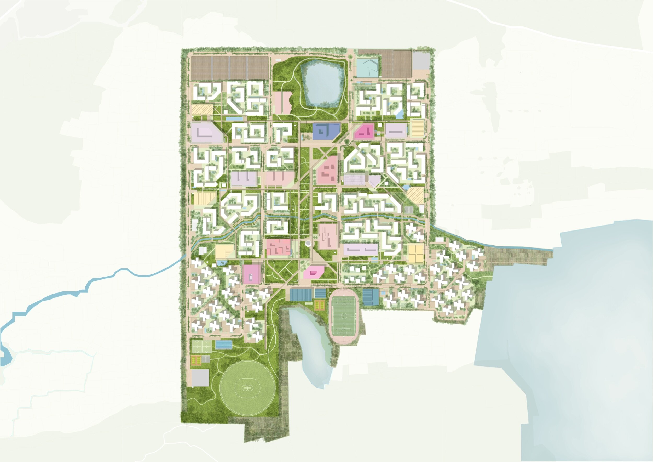 KREA University Masterplan, Sri City, India