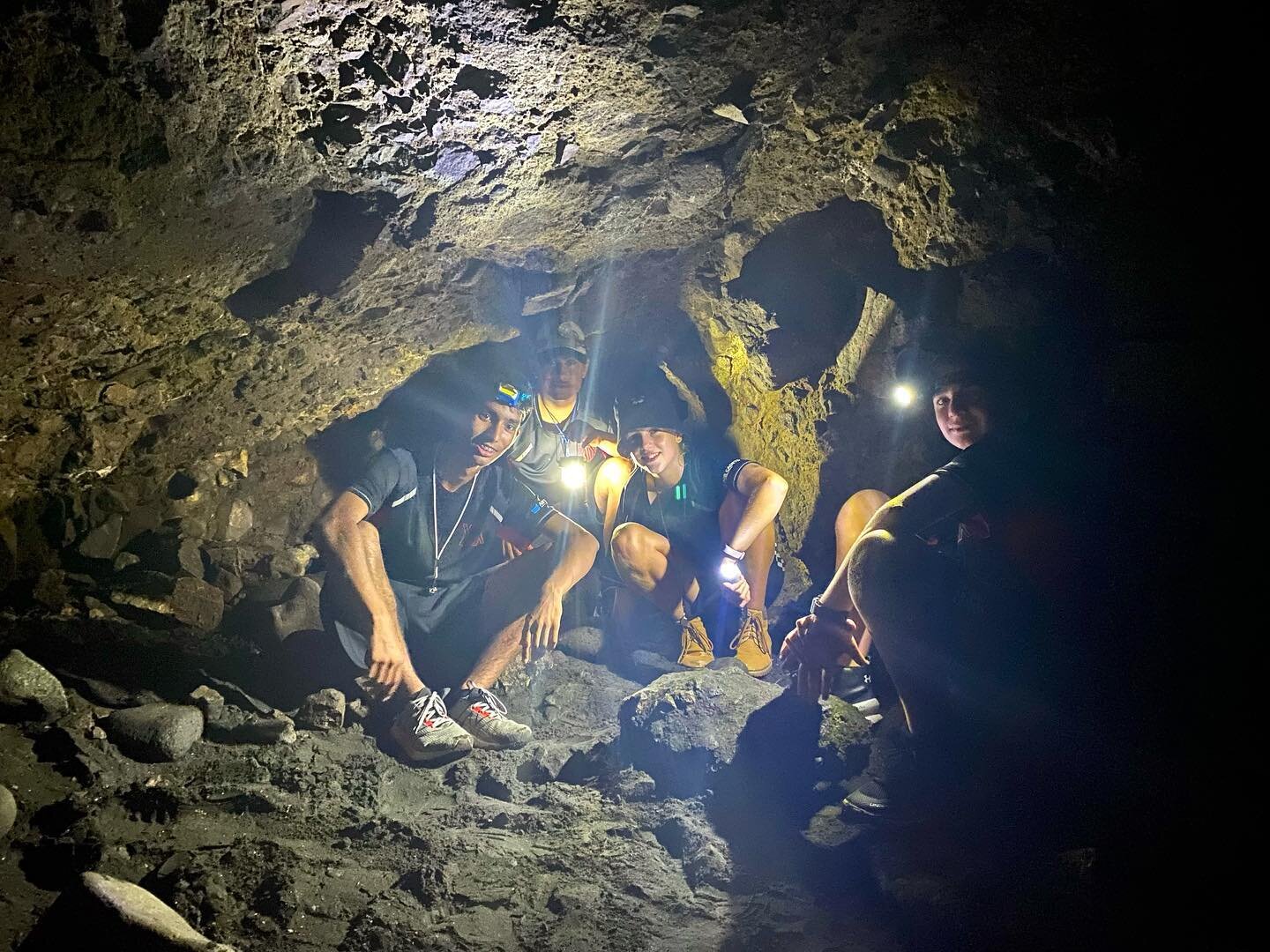 Cadets visiting Whatipu caves ⛰