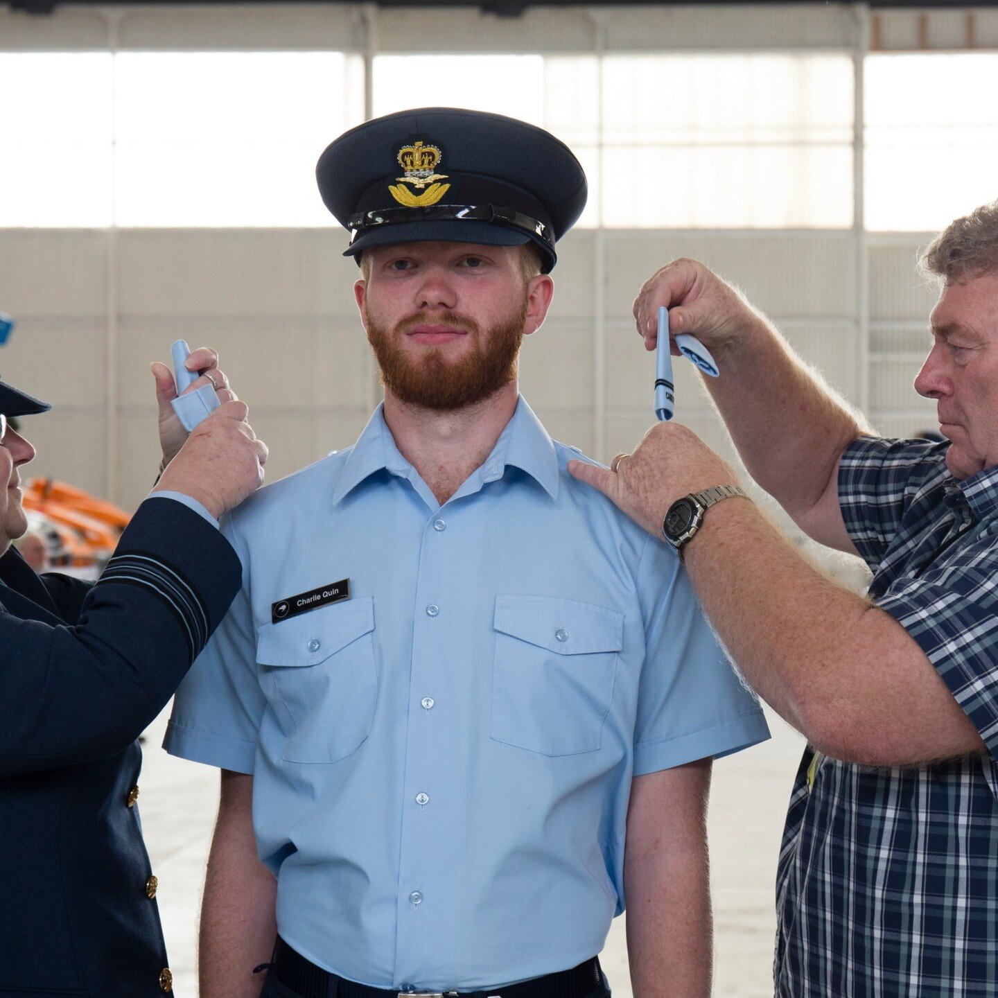 Congratulations to our newest member of the officer team - A/PLTOFF Charles Quin. 
A/PLTOFF Quin successfully completed the nine day Commissioning Course held at RNZAF Base Ohakea last week. He was in good company with A/PLTOFF Parulkar attending as 