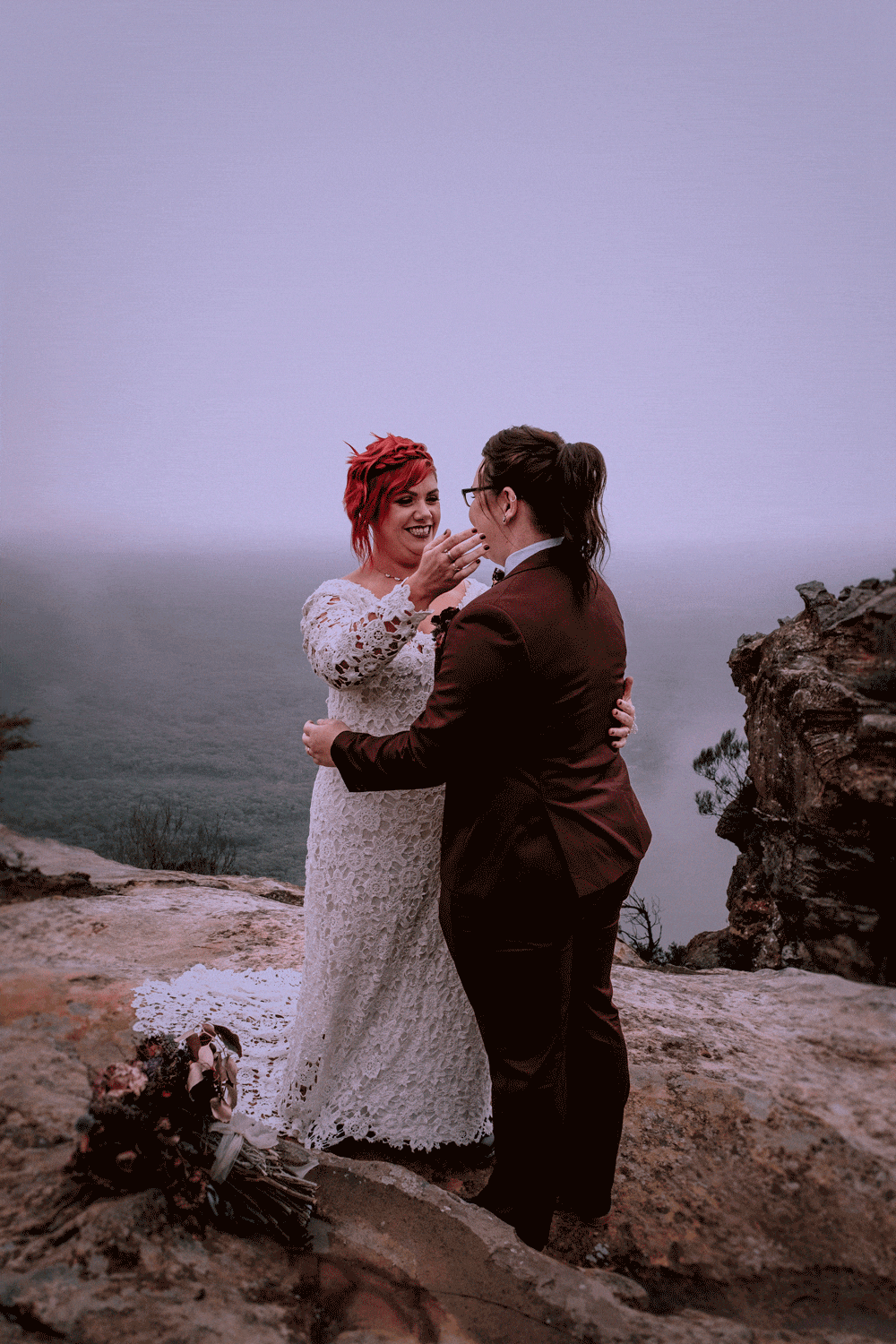 Sydney & Blue Mountains Elopement & Wedding Photography. LGBTQ+ friendly. SSM. Dancing with her. Same sex wedding. Destination wedding photographers. Emotional and Non-Traditional weddings
