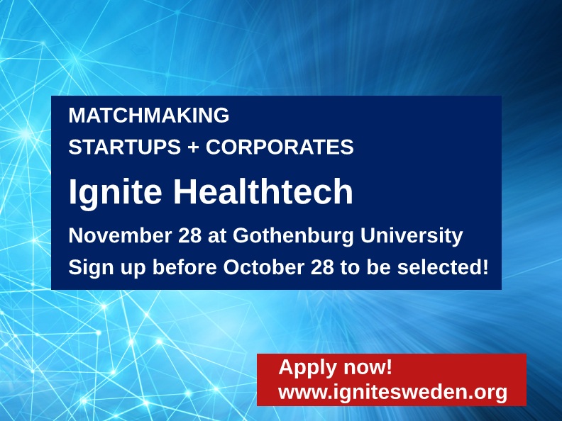 Ignite Healthtech lockar storbolag att möta startups!