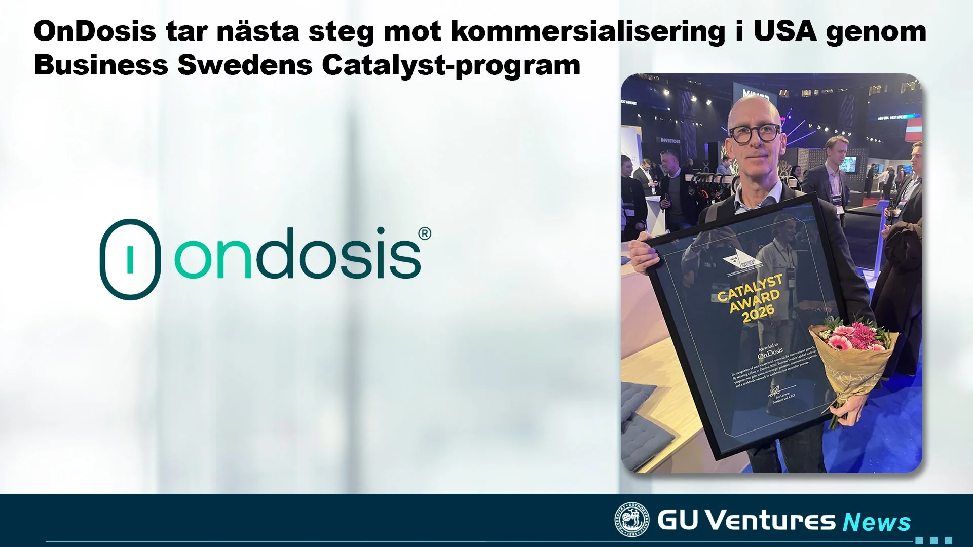 OnDosis tar nästa steg mot kommersialisering i USA genom Business Swedens Catalyst-program