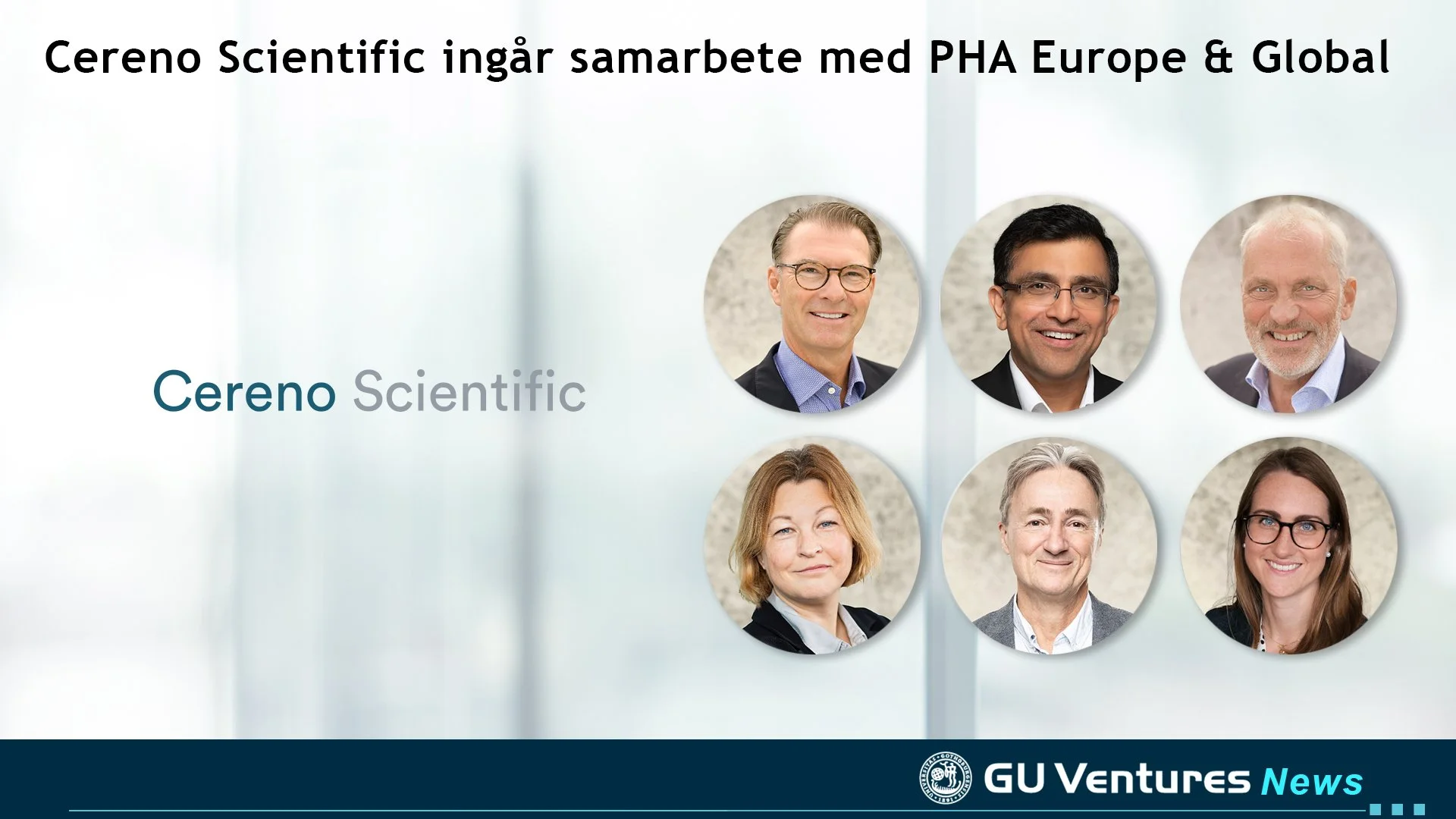 Cereno Scientific ingår samarbete med PHA Europe &amp; Global
