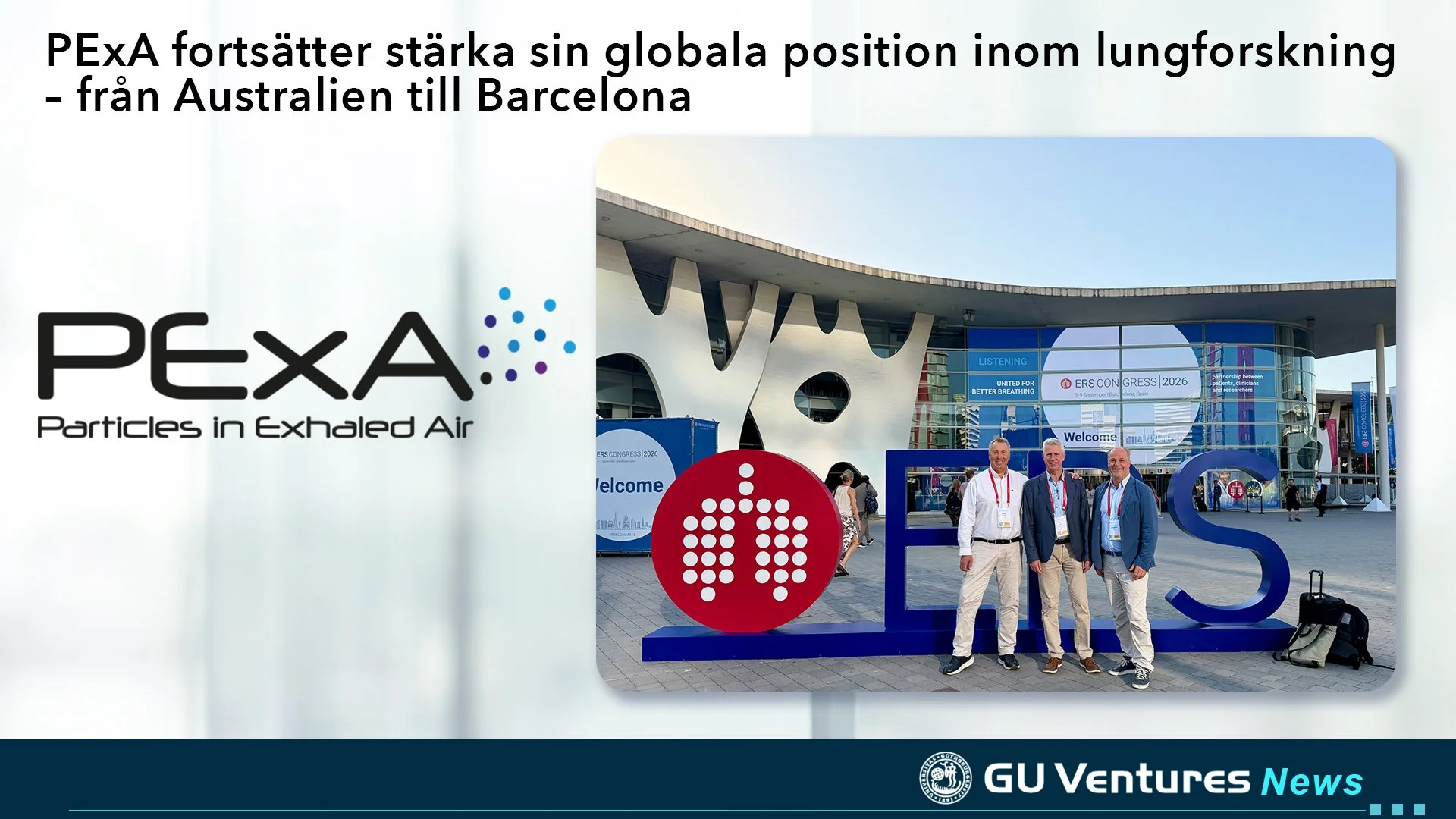 PExA fortsätter stärka sin globala position inom lungforskning – från Australien till Barcelona