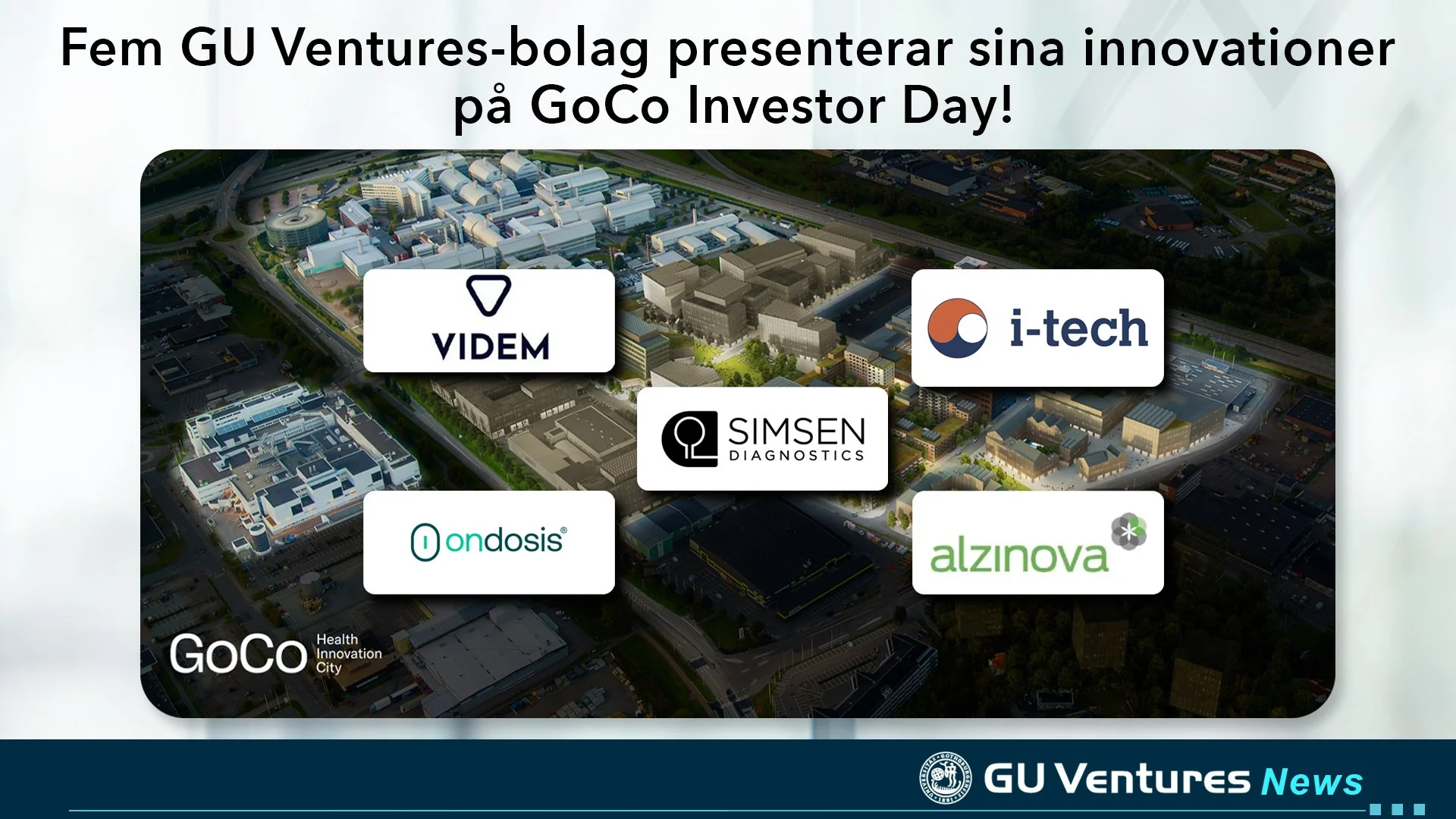 Fem GU Ventures-bolag presenterar sina innovationer på GoCo Investor Day