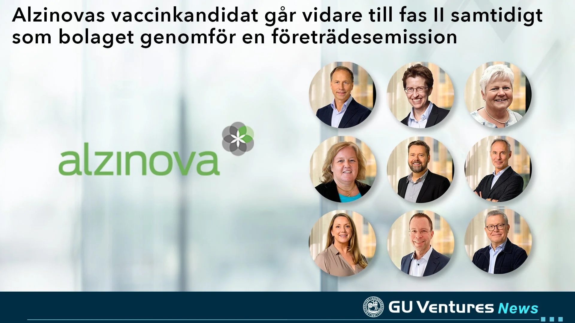 Alzinovas vaccinkandidat går vidare till fas II samtidigt som bolaget genomför en företrädesemission