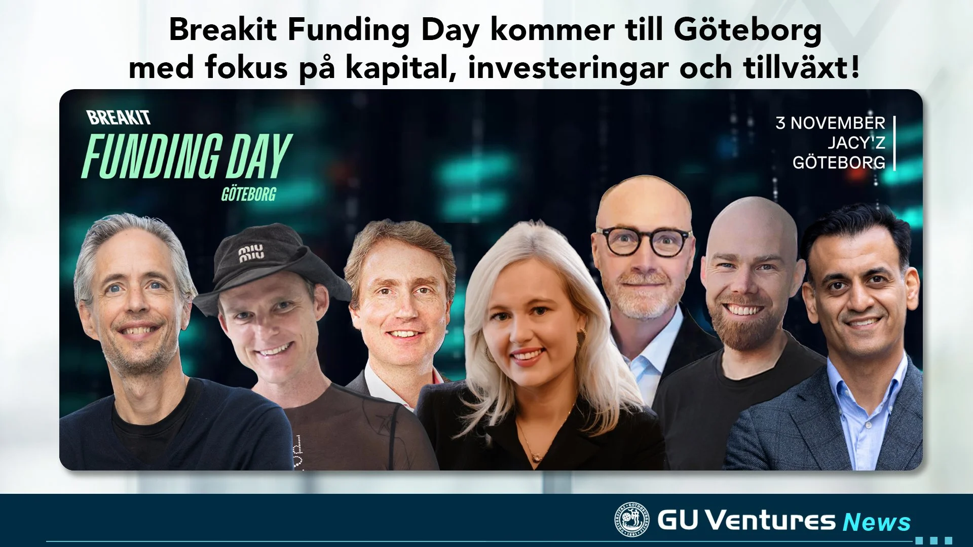 Breakit Funding Day kommer till Göteborg – med fokus på kapital, investeringar och tillväxt