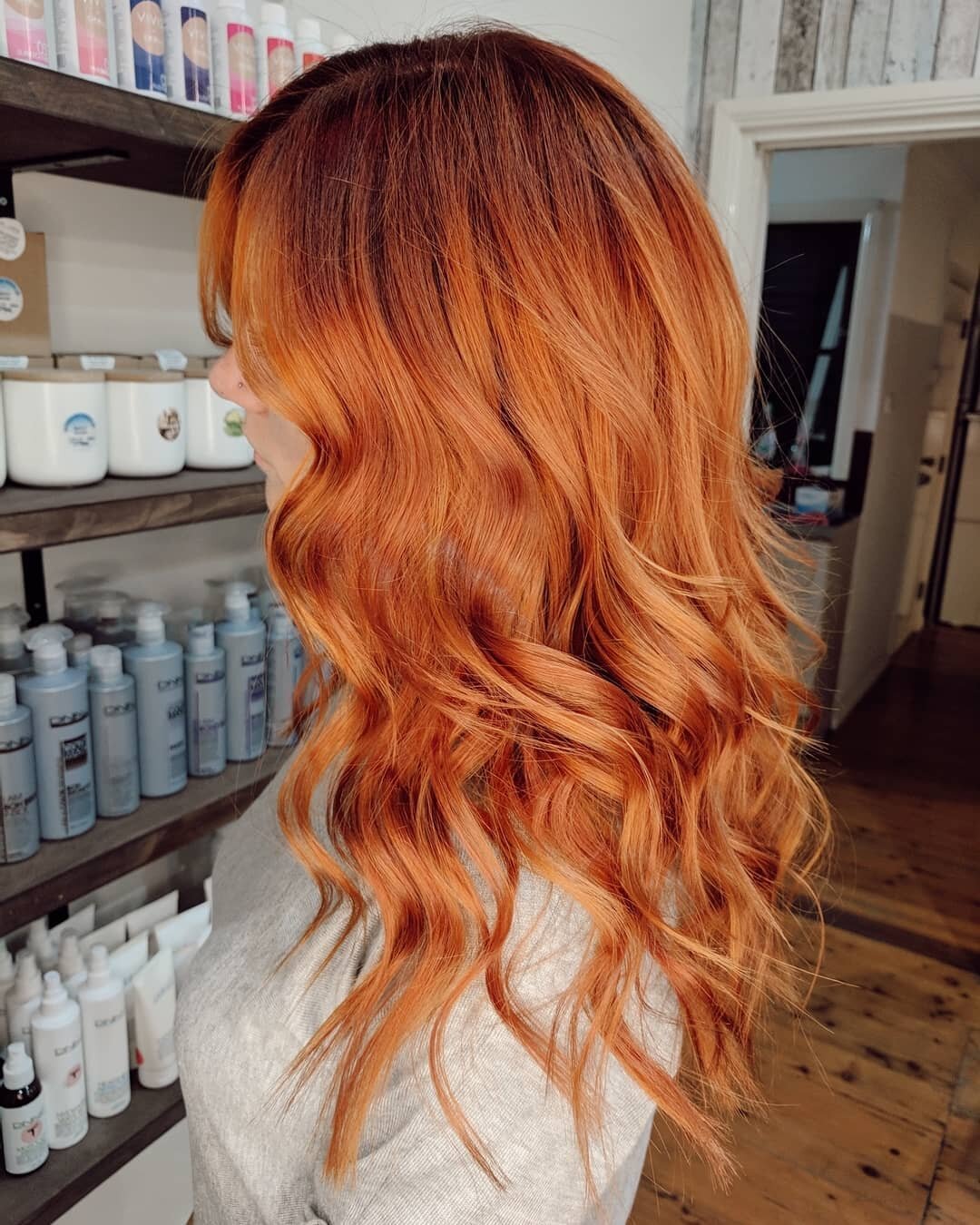 Shout out to all the ladies who rock a bright &amp; bold colour.&nbsp;🔥 
​
​Results achieved by:&nbsp;
​🍃 Long Hair Colour, Ladies Long Haircut and Style.
🍃 DNA Organics Professional, UV Guard Moist Creme, Heatsheild Protectamist, Humiseal Finishi