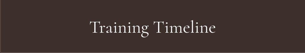 Training Timeline