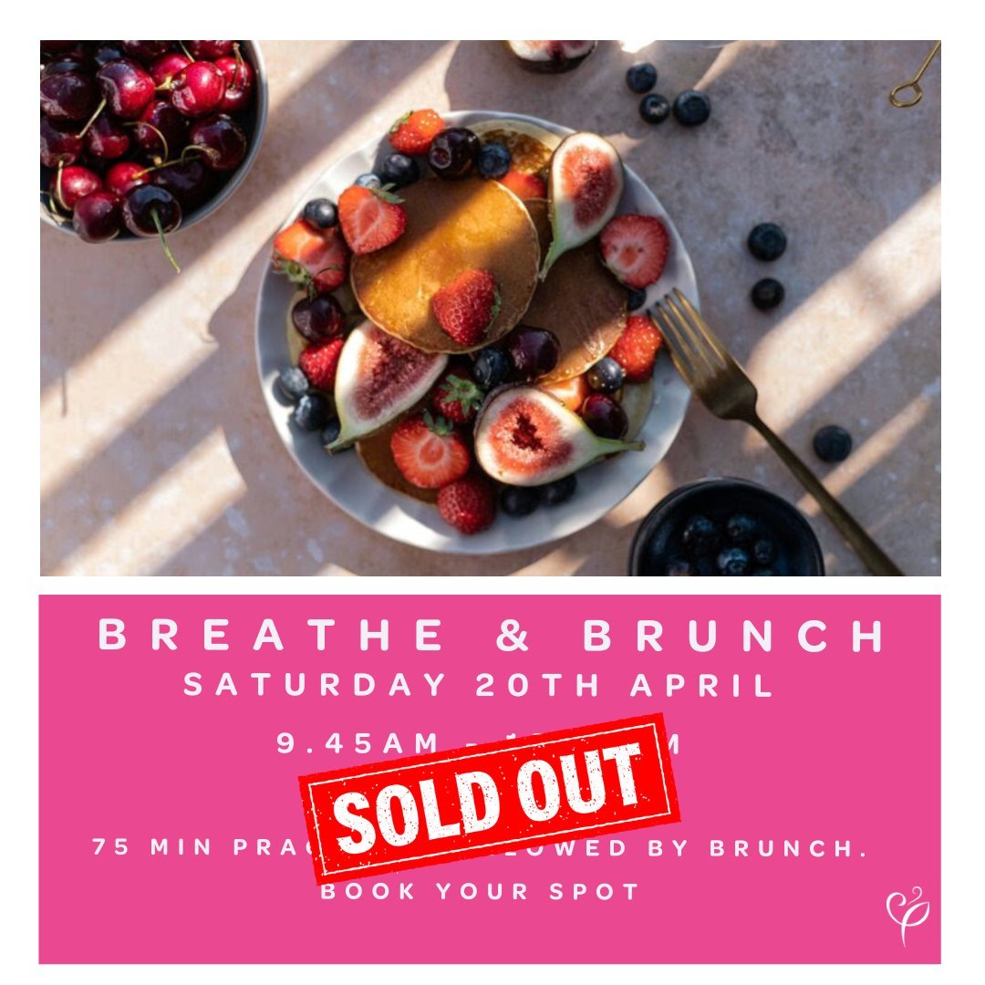 BREATHE &amp; BRUNCH | 

I'm so happy 😀 the first in my series of Breathe and Brunches is sold out! 🙌

For anyone that wanted to to come but couldn't make this particular date and to those of you that missed out on a ticket, know that I'm in conver