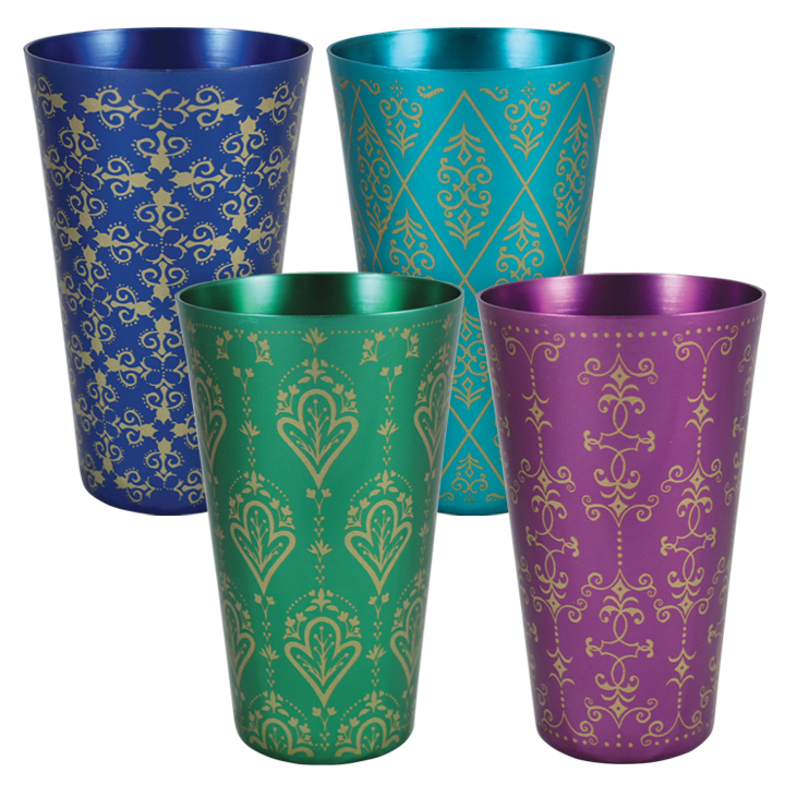 Luciana 20 oz Aluminum Cups, Set of 4 — Ana Davis Design