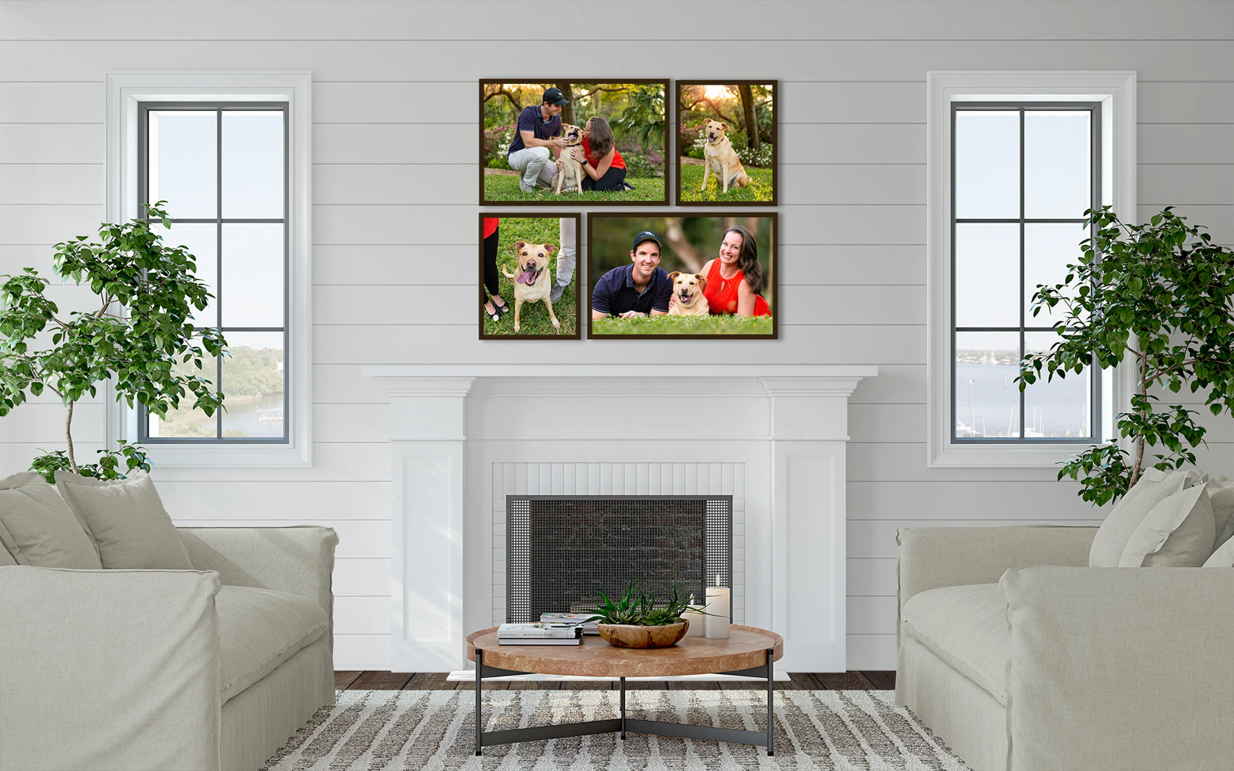 Wall Art - How to hang your dog's artwork and how to choose the best size art for your walls.