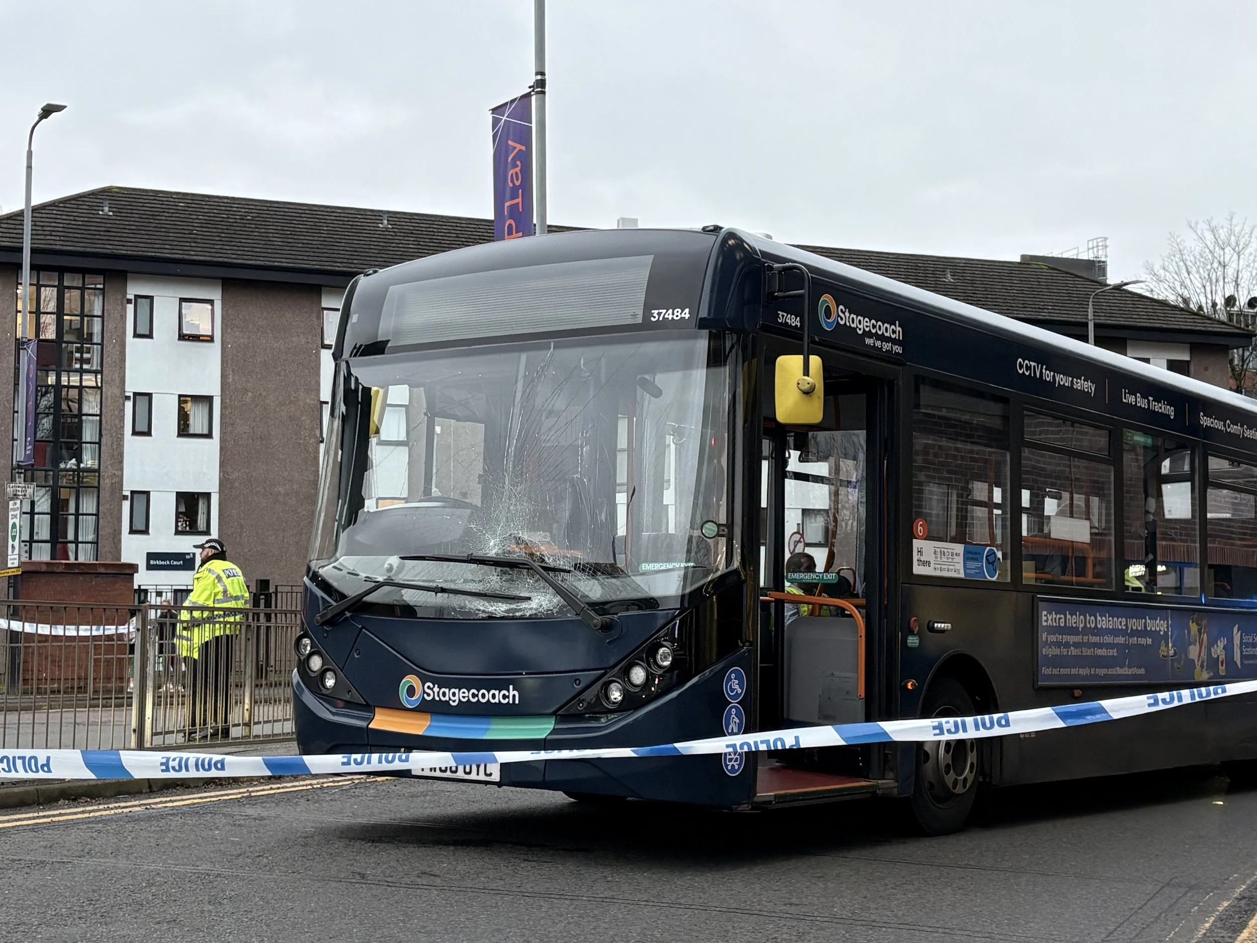 Man in hospital after being hit by bus