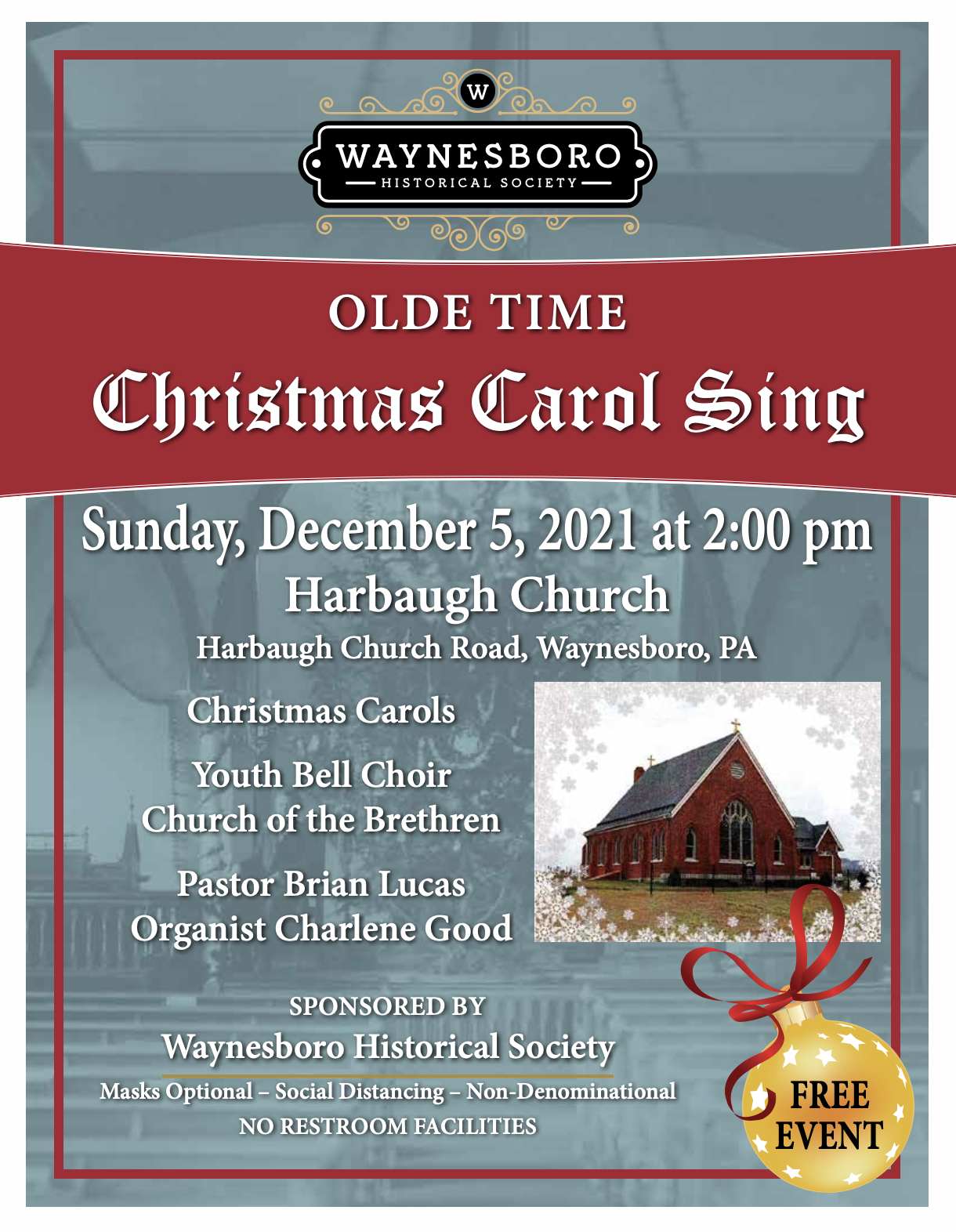 Olde Time Christmas Carol Sing
