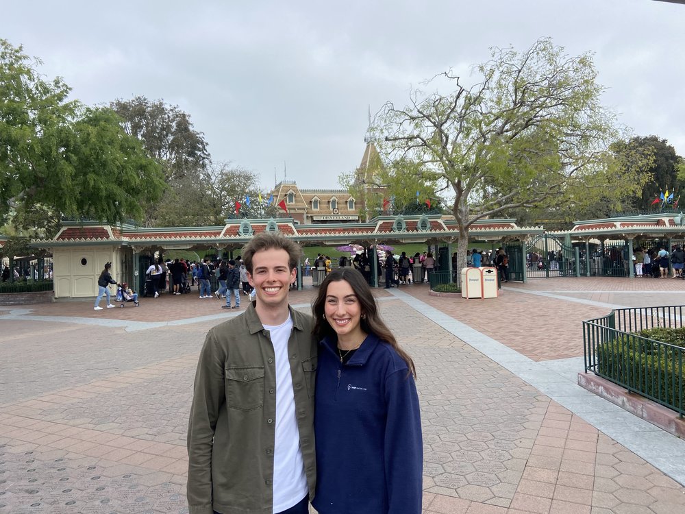 Dylan and Katelyn at Disneyland