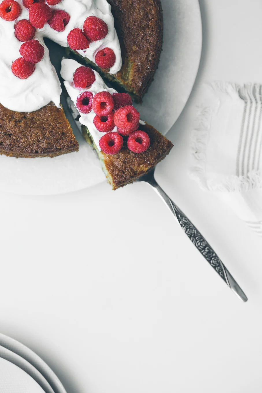 Rhubarb Cornmeal Cake - Baked-the Blog