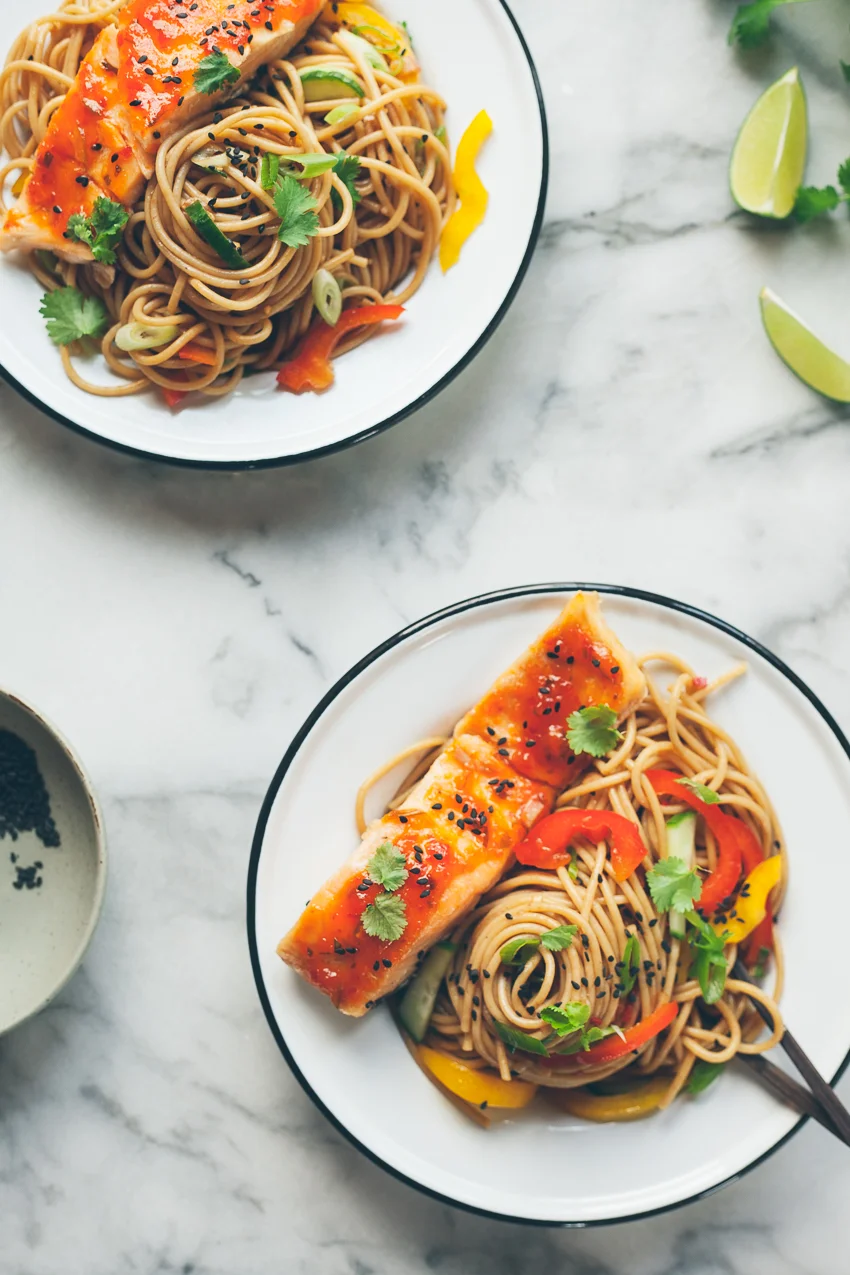 Salmon Noodle Bowl - The Saucy Fish Co.