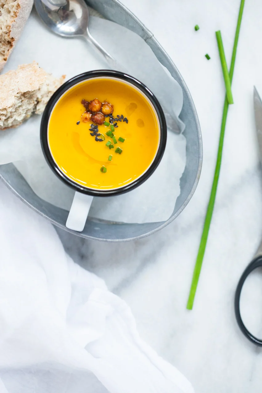 Kabocha Squash Soup with Harissa & Orange - 80twenty