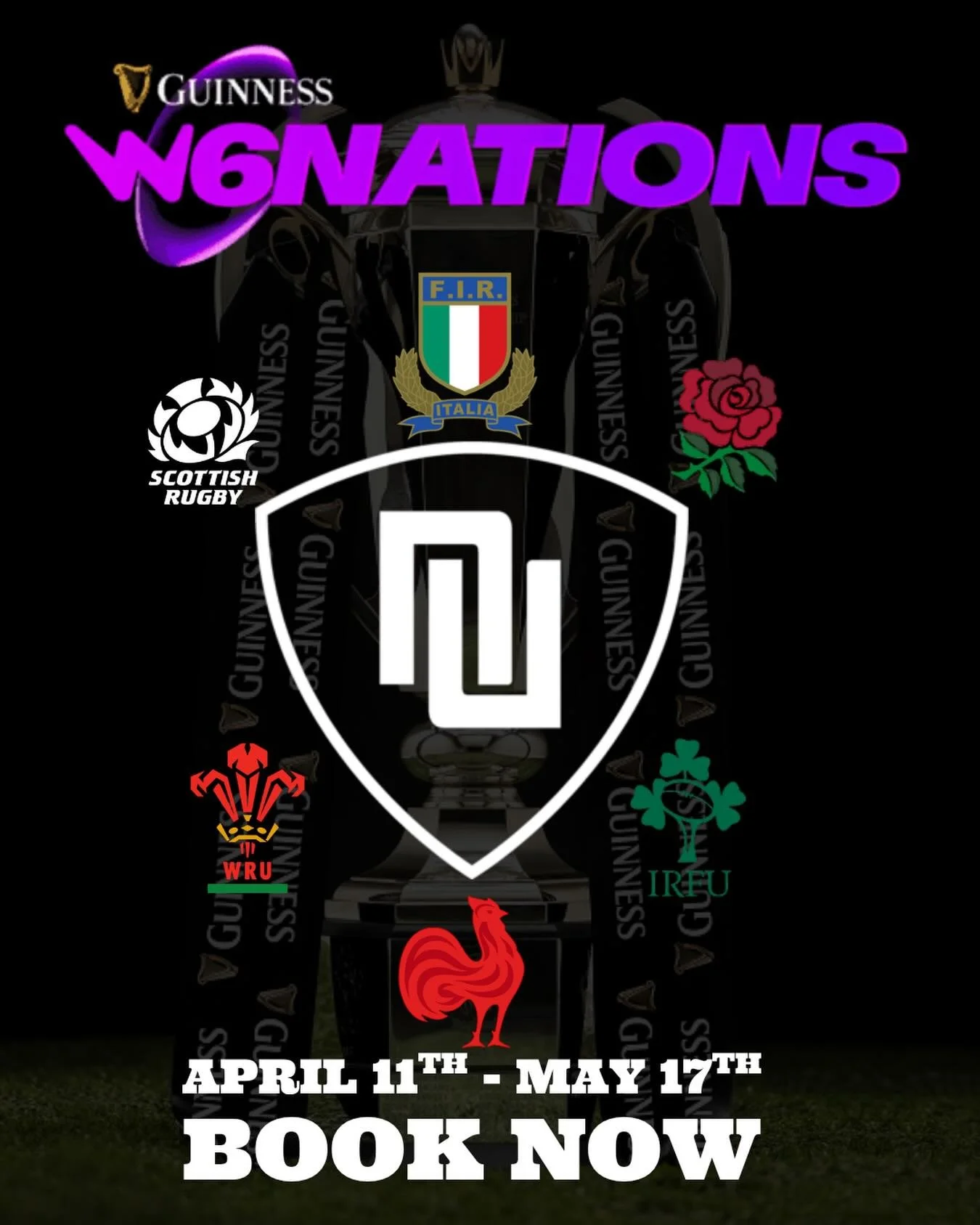 CATCH ALL THE W6NATIONS ACTION RIGHT HERE! 🏉

Watch all the games live and loud!!! 
Remember to please book in advance and through our website!