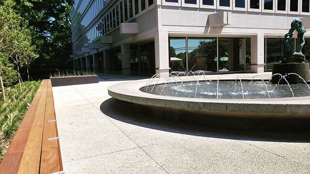 This project was a challenge but  totally worth it!  We were tasked with reworking a huge existing urban plaza on Peachtree.  It was fun to turn this previously hidden plaza into a functional and inviting  space!

Almost the entire plaza is on top of