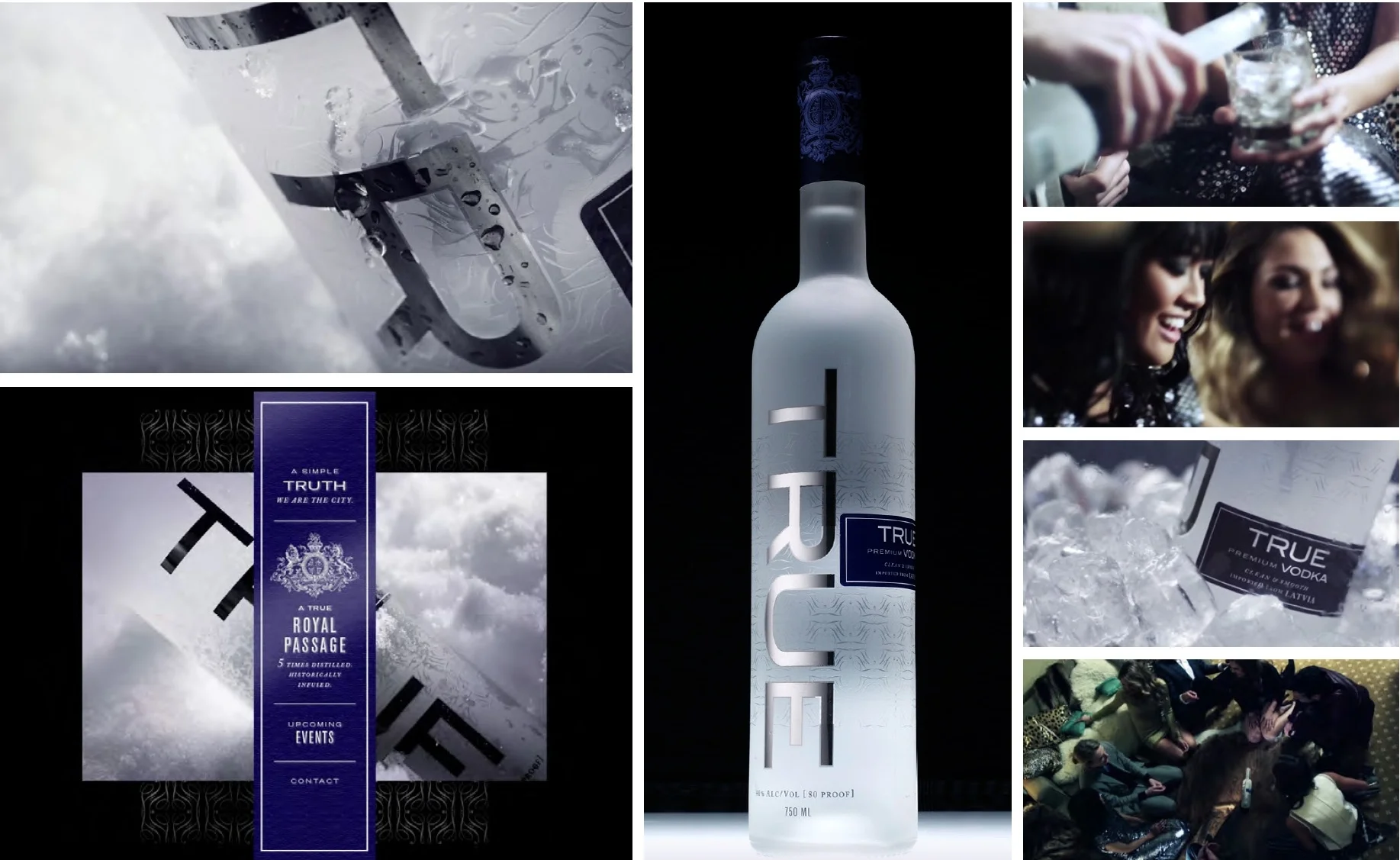 True Vodka Bottle Design and Branding
