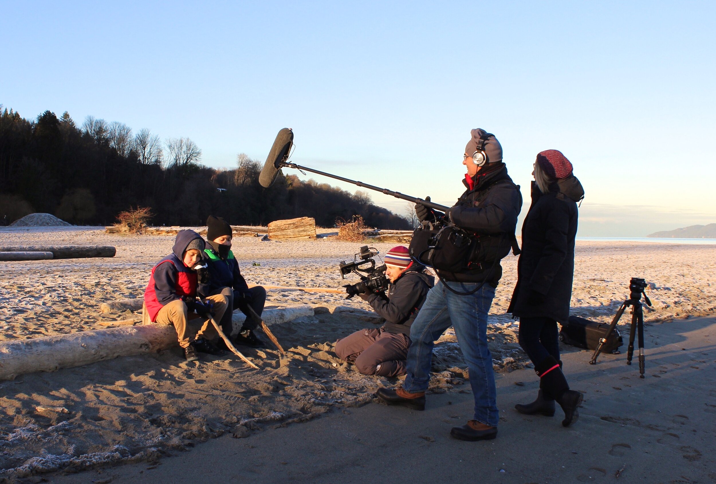 On set 'OshKiKiShiKaw: A New Day' CBC short documentary (2019)