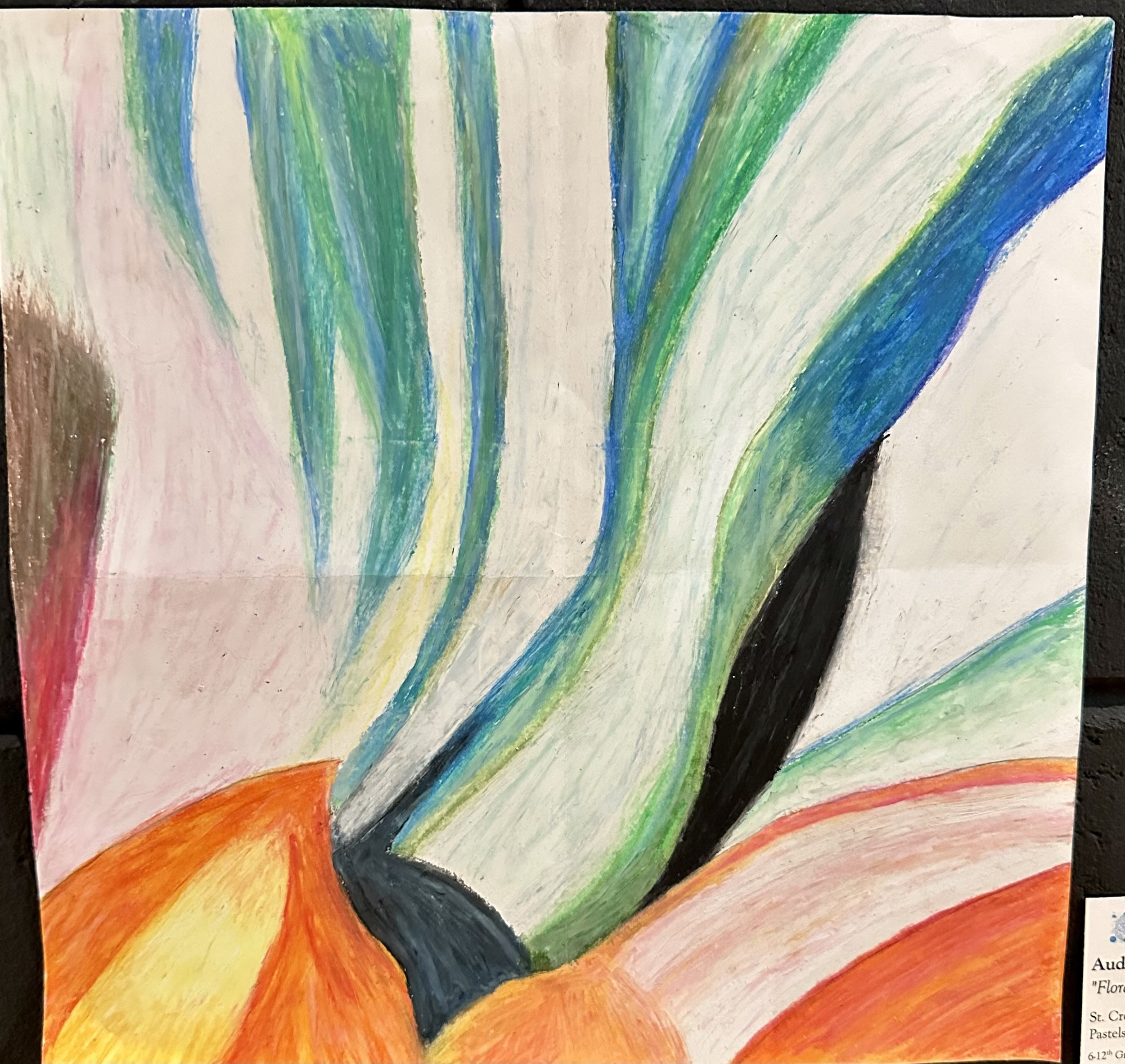 Pastels and Drawing Jr Winner- "Floral Rest"