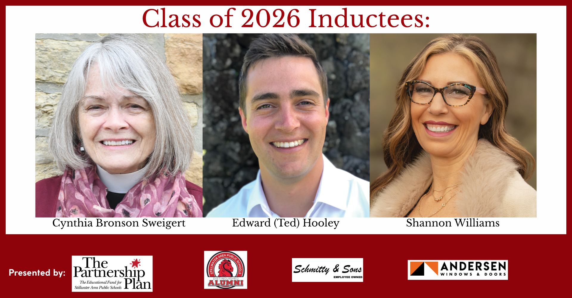 Three join Stillwater Area High School Distinguished Alumni
