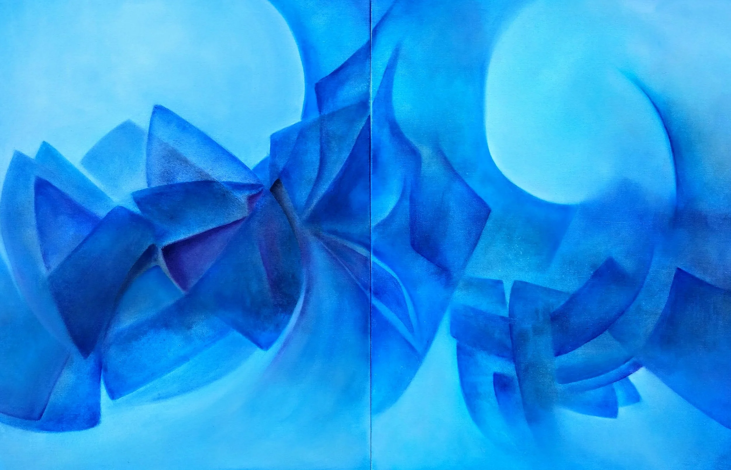 Ella Óleo/Tela Diptico 50 x 80 cm