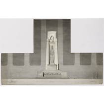 RIBA94924 Competition design for the Liverpool Cenotaph, St George's Plateau, Liverpool: elevations