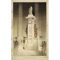 RIBA22013 Design for a war memorial to the London Troops outside the Royal Exchange, London