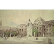 RIBA20492 Design for a war memorial, Leeds