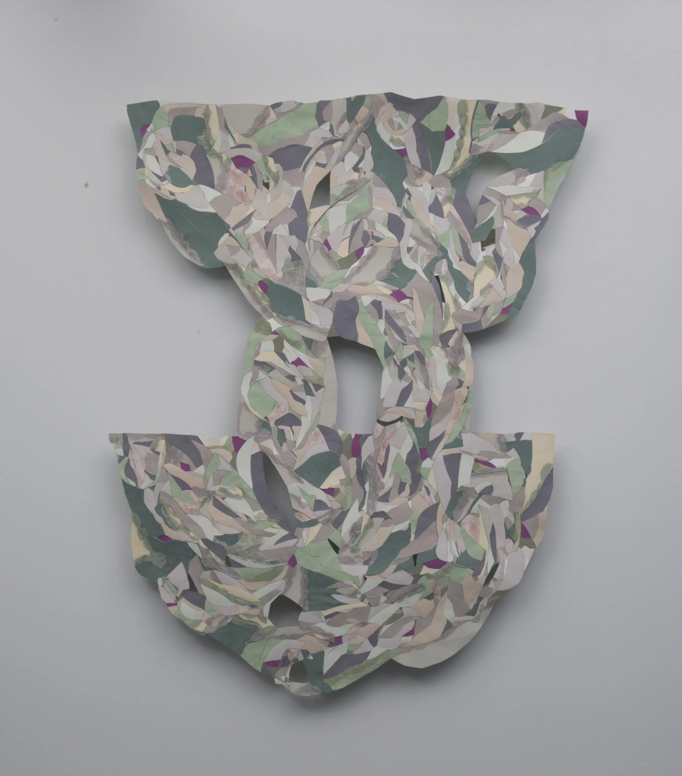 Votive II, hanji, graphite, silk, paper, 48 x 36 inches, 2025