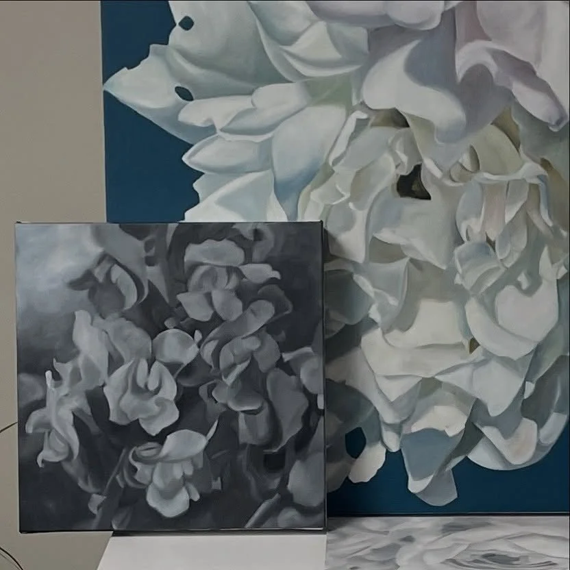 Quiet conversations 
Works in progress, drying&hellip;