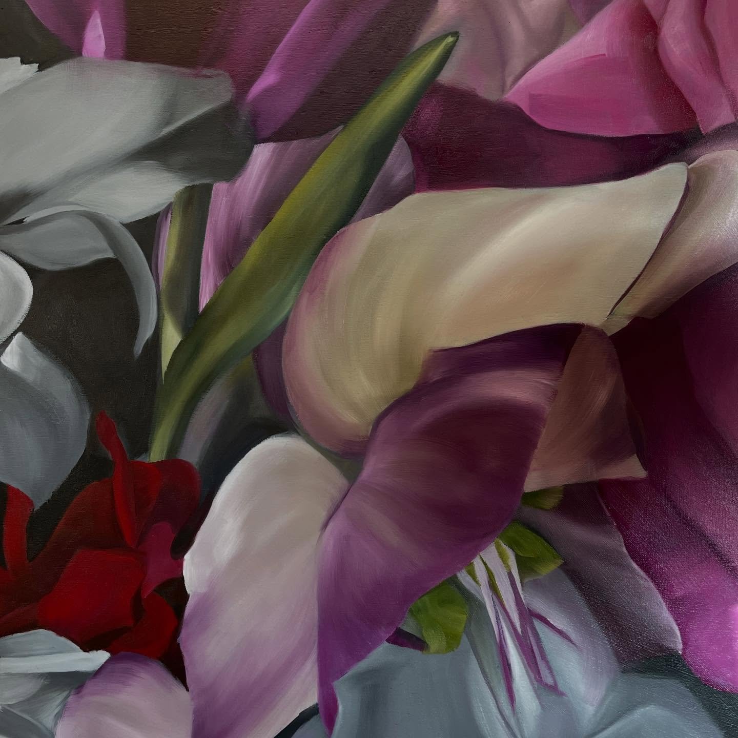 Parts of paintings 

New work for @artistprojectto